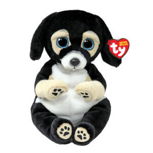 Ty beanie bellies - ranger il cane con occhioni azzurri glitter, i peluche col pancino morbidi e coccolosi - 30 cm - t43209 - TY