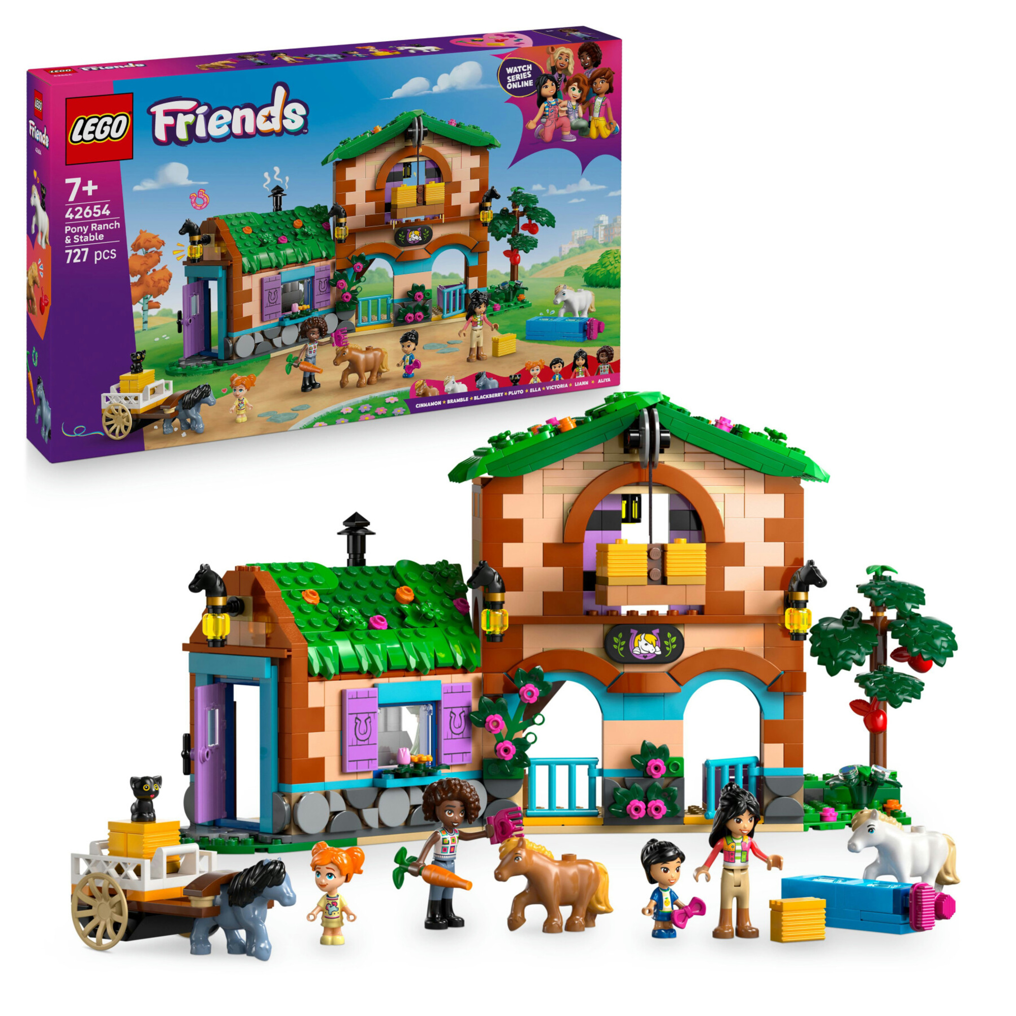 Lego friends 42654 ranch pony: scuderia, 4 mini bamboline 7+ - LEGO FRIENDS
