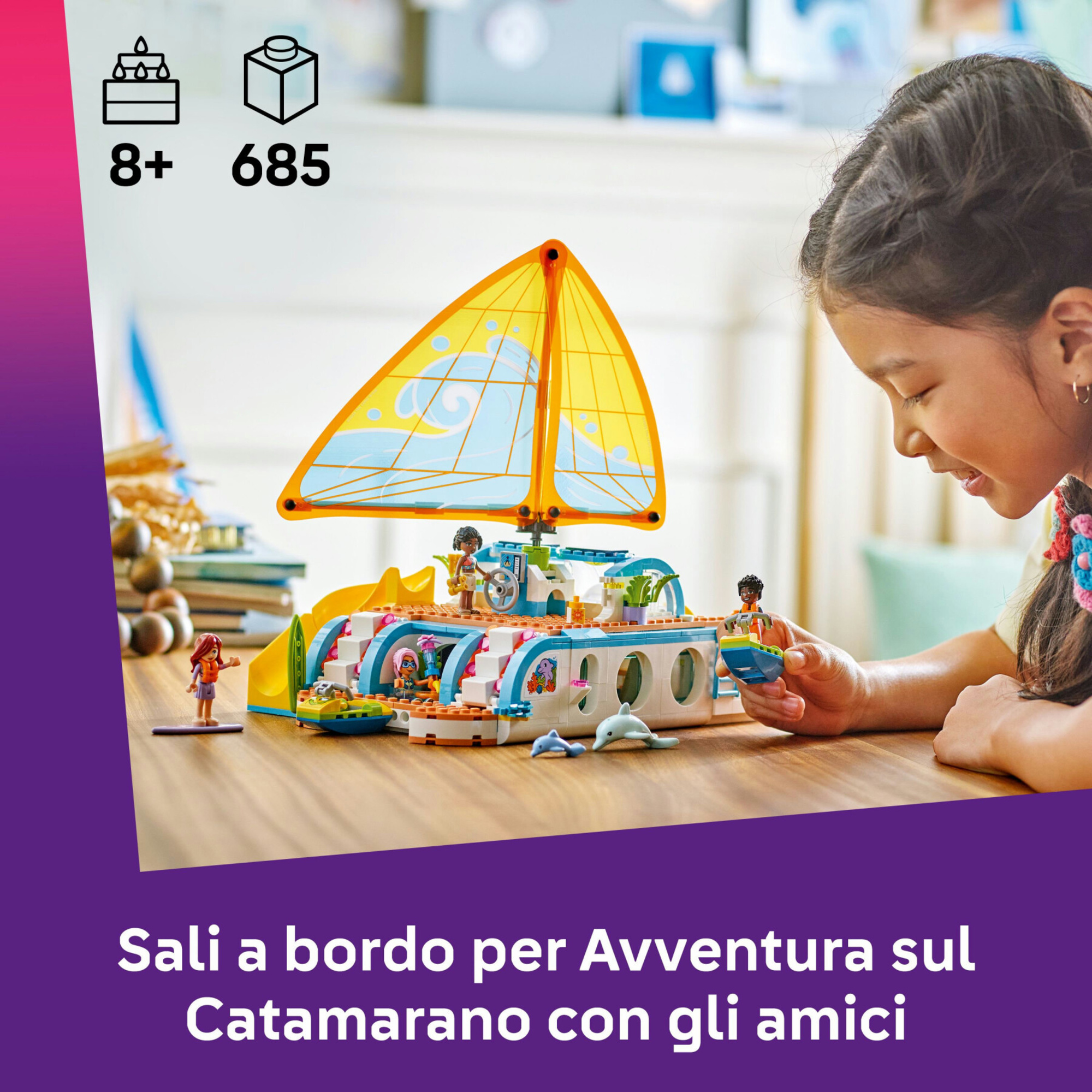 Lego friends 42664 avventura catamarano: barca, 4 mini bamboline 8+ - LEGO FRIENDS