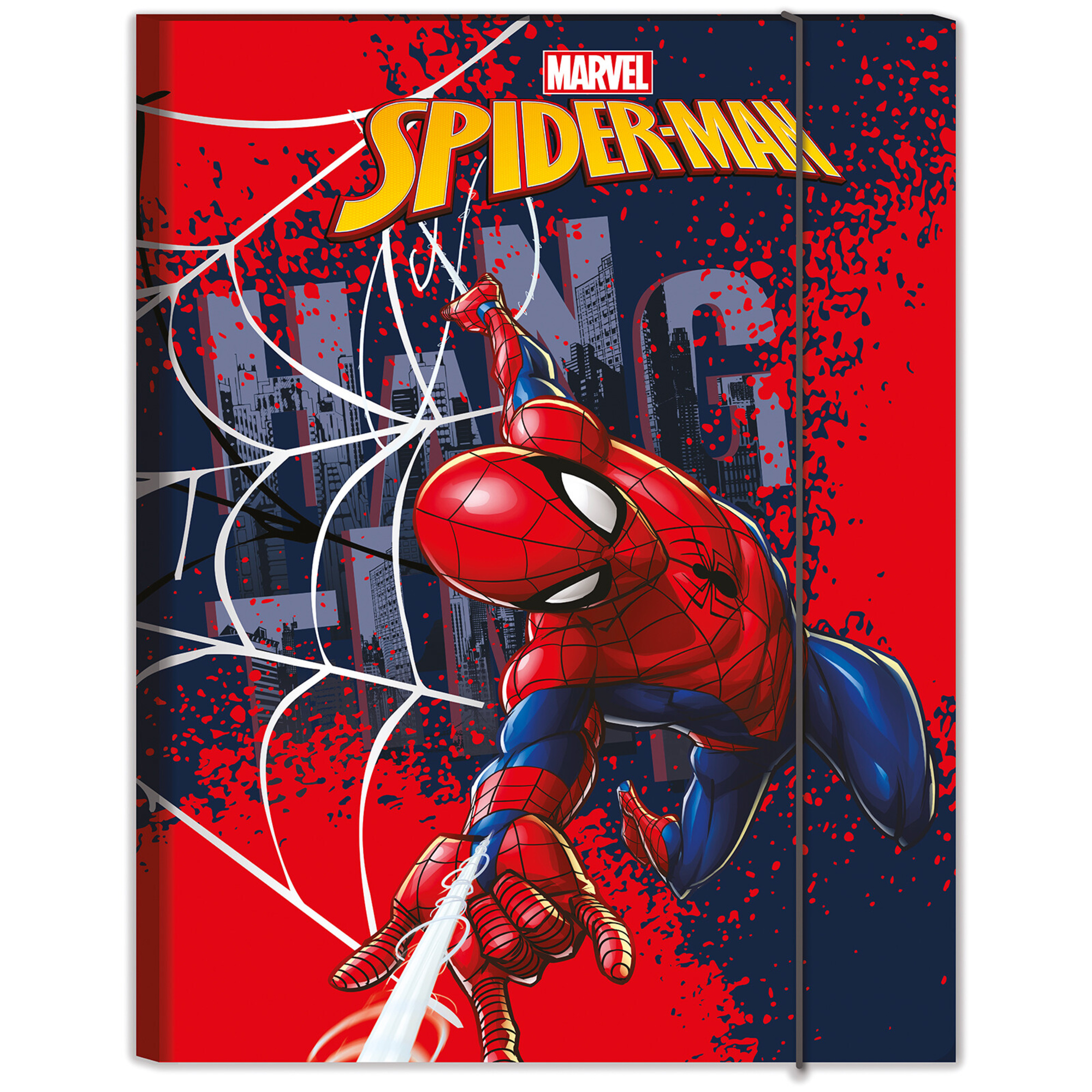Cartellina con elastico ds01 # spider-man - SEVEN, Spiderman