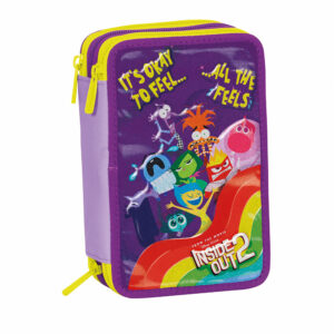 Astuccio 3 zip inside out 2 universal mood - SEVEN, Disney