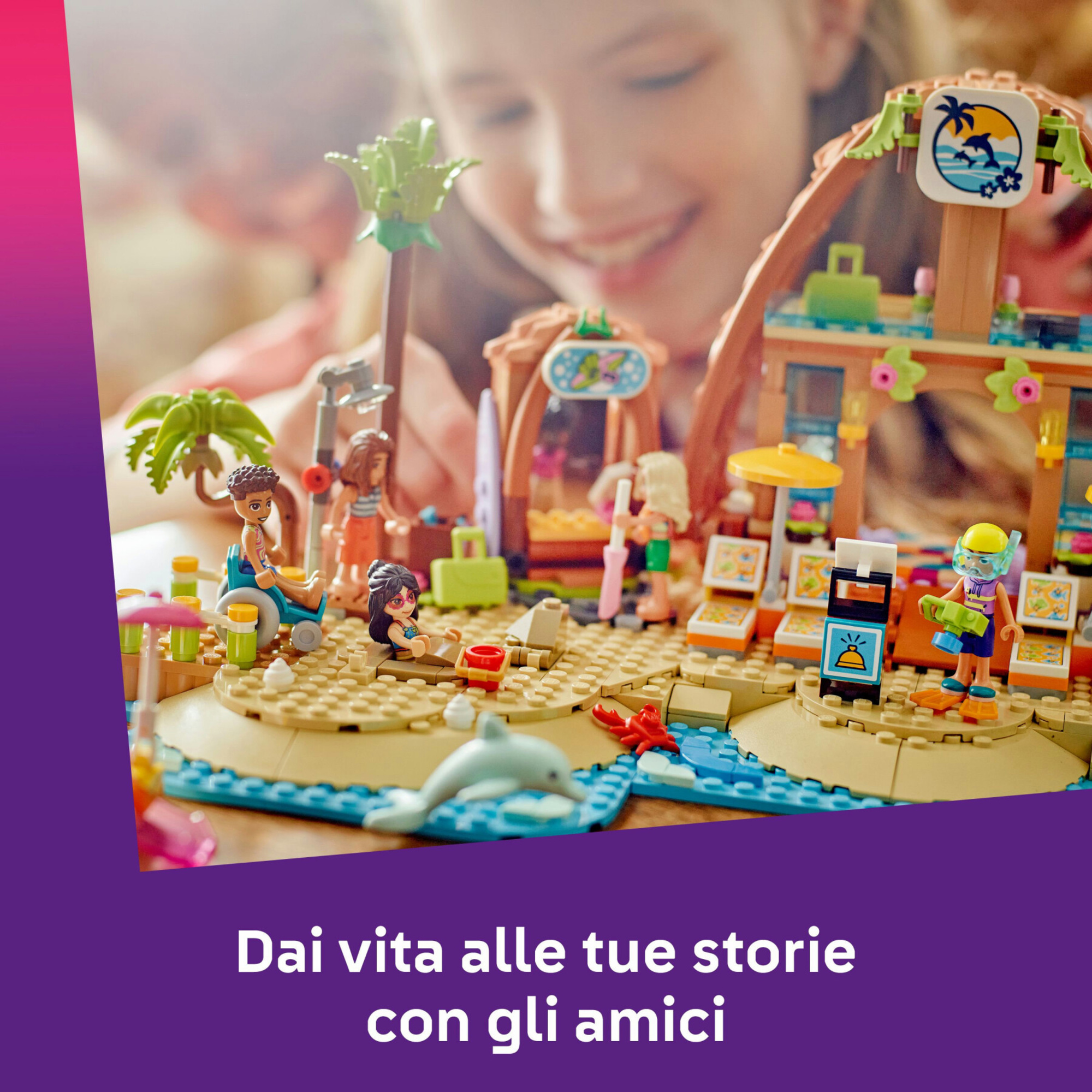Lego friends 42673 vacanza beach resort: 6 mini bamboline 8+ - LEGO FRIENDS