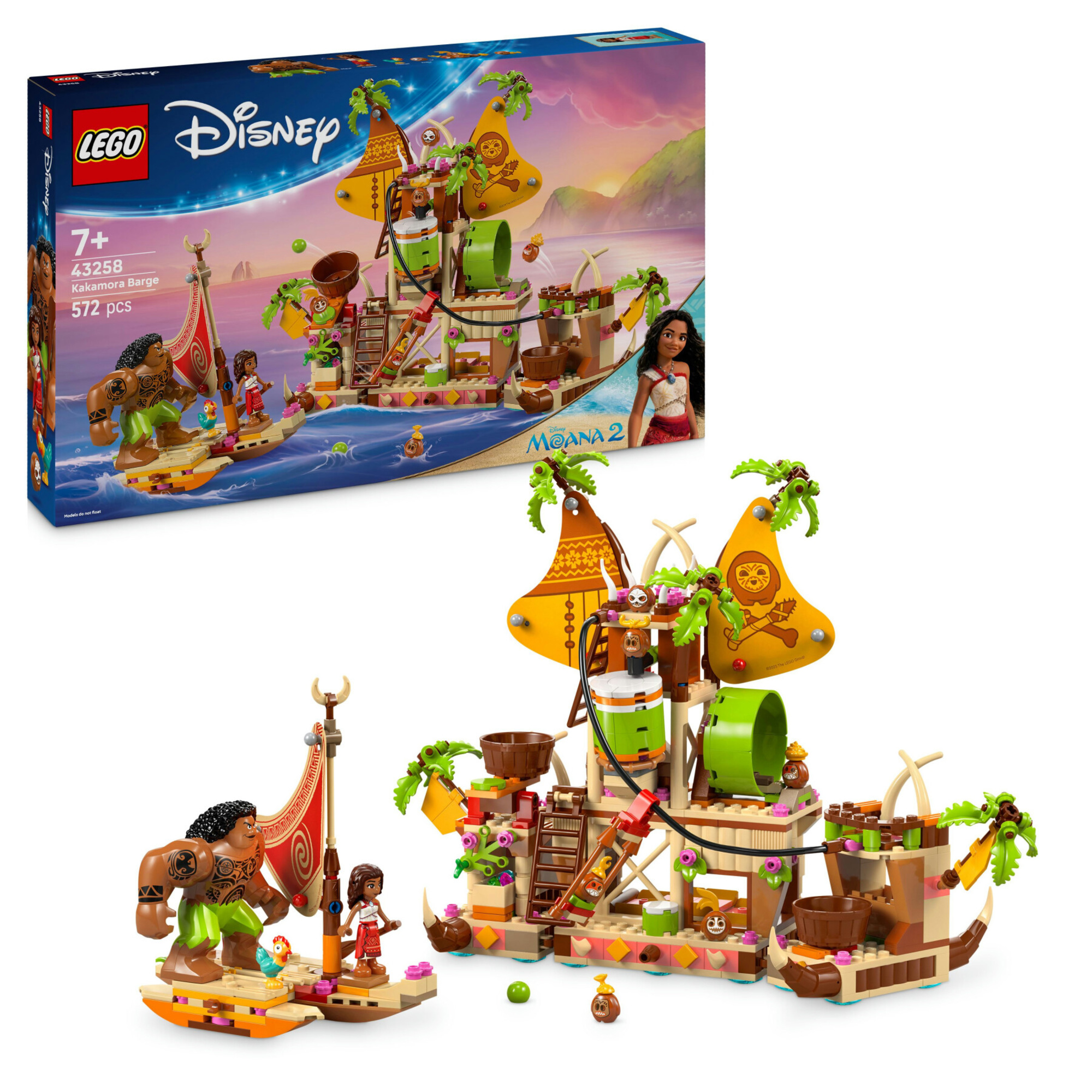 Lego disney oceania 2 43258: barcone kakamora, costruzioni 7+ - Lego