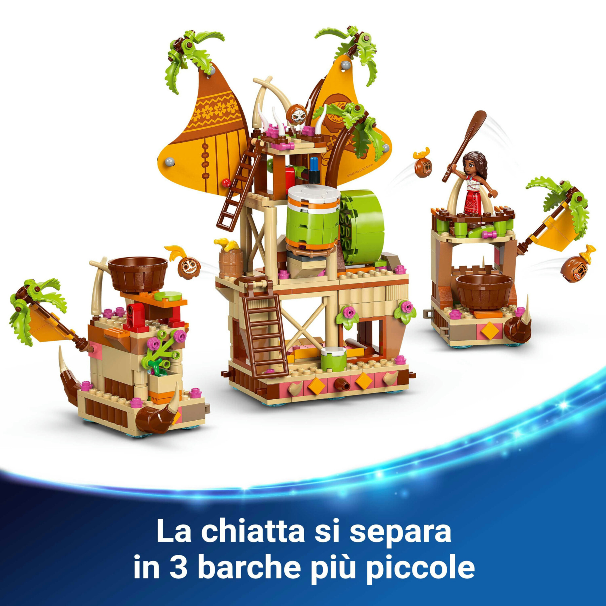Lego disney oceania 2 43258: barcone kakamora, costruzioni 7+ - Lego