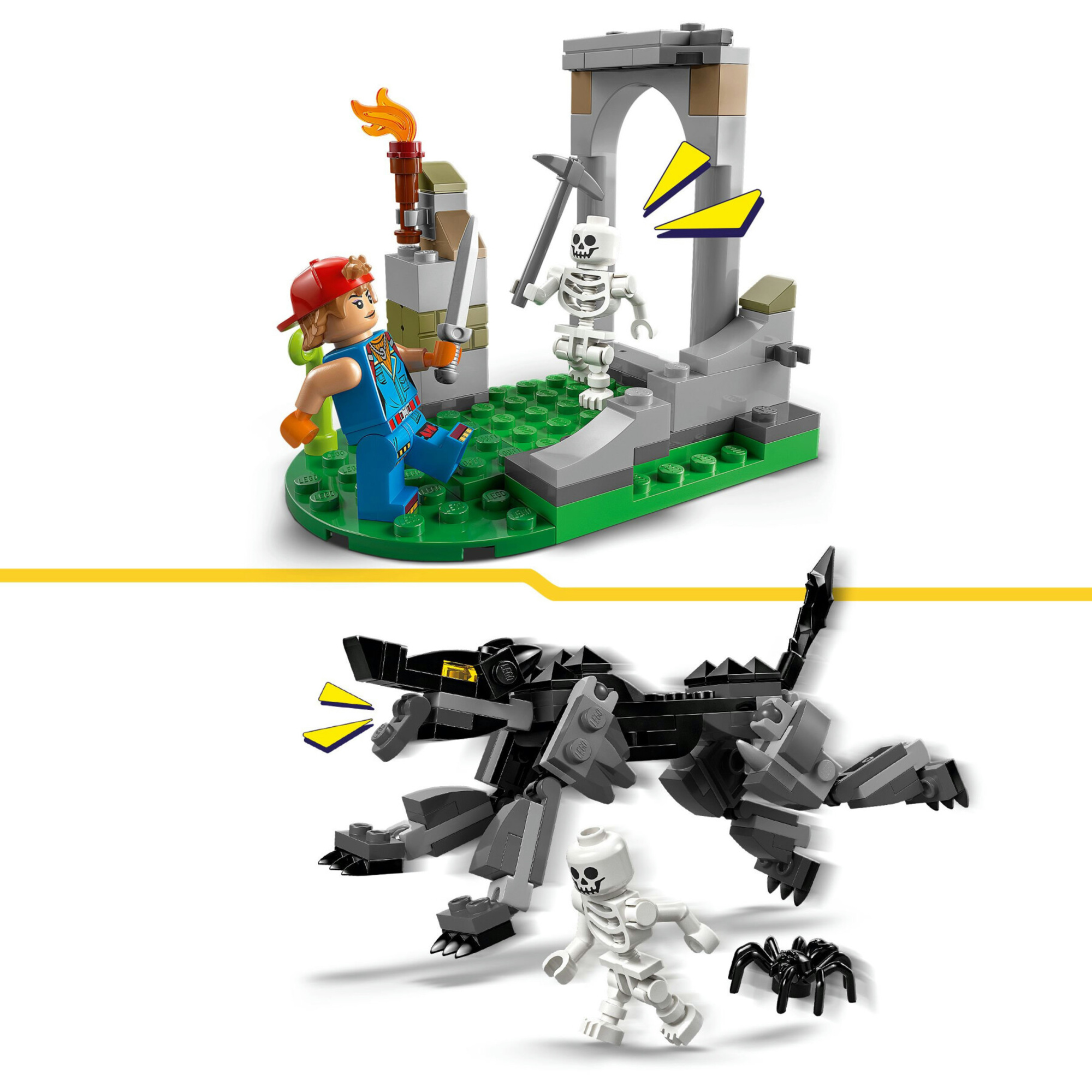 Lego fortnite 77075 campo bananita starter: 3 minifigure, gaming 7+ - Lego