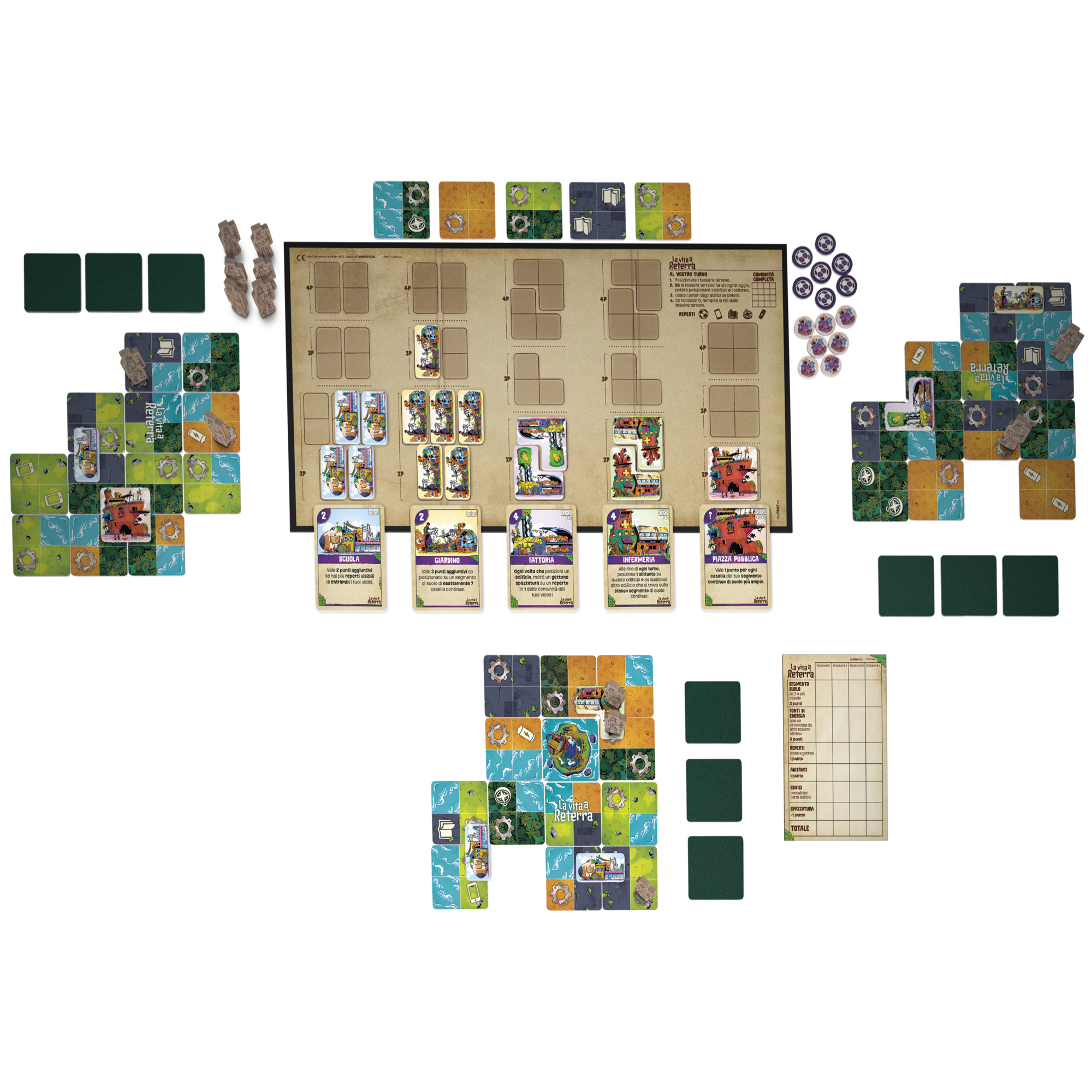 La vita a reterra, gioco da tavolo di strategia - dai 10 anni in su - da 2 a 4 giocatori - 35 min. circa - giochi per adulti e famiglie - HASBRO GAMING
