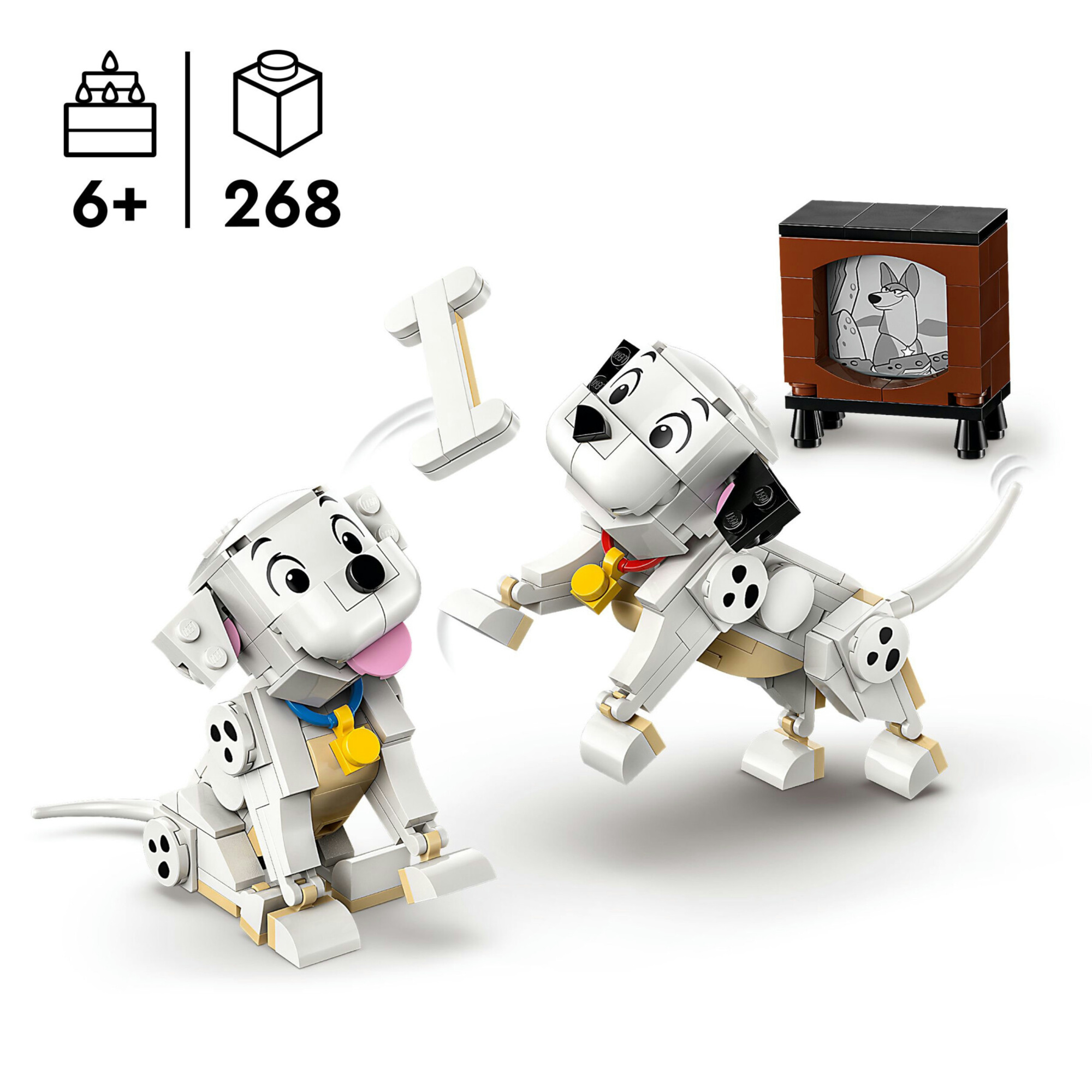 Lego disney 43271 pongo e peggy - la carica dei 101 6+ - Lego
