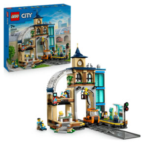Lego city 60469 stazione centrale: veicolo, ascensore, binario 7+ - Lego