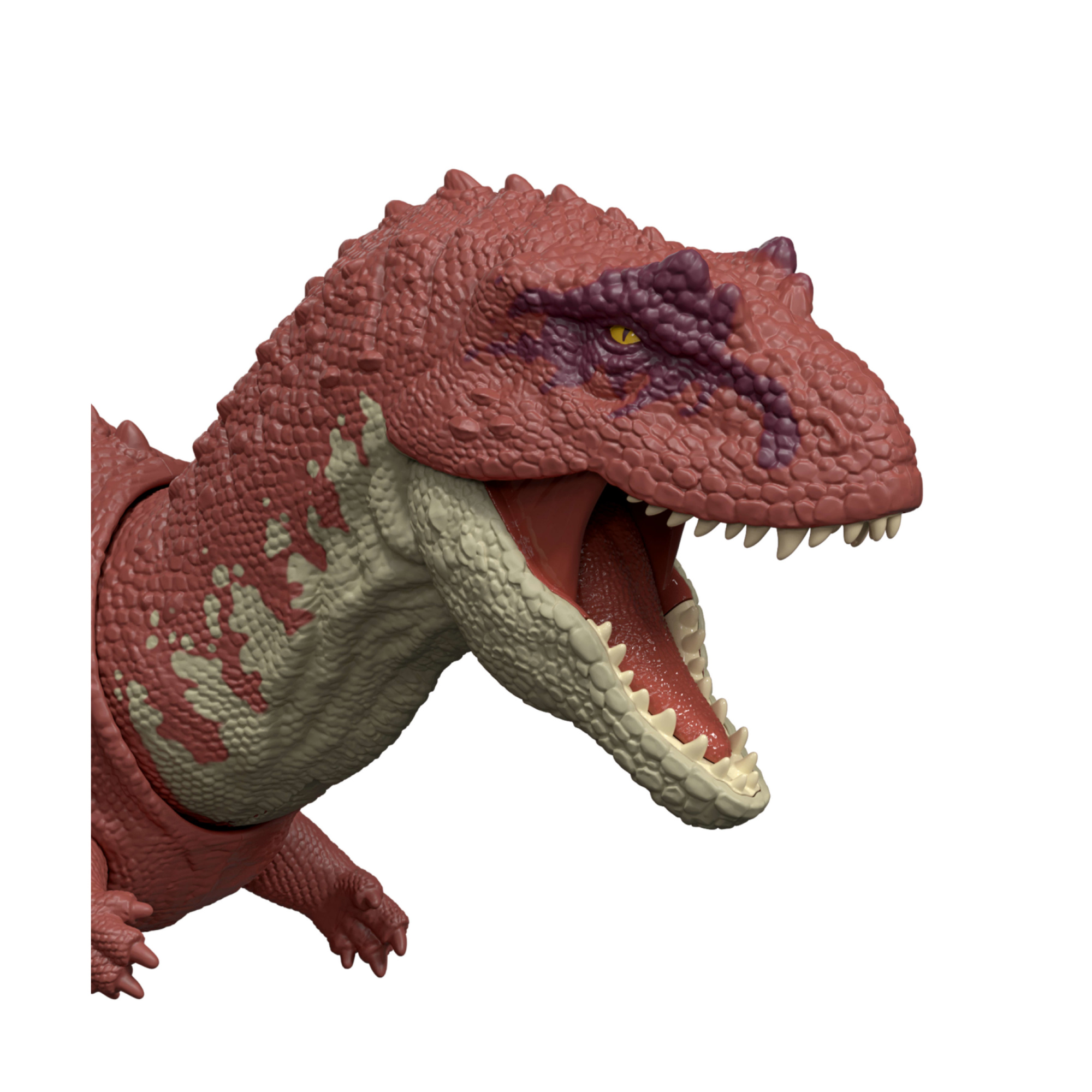 Mattel jurassic world la rinascita - aucasaurus ruggito selvaggio, dinosauro con suoni e movimento della bocca multidirezionale azionato con la coda - Jurassic World