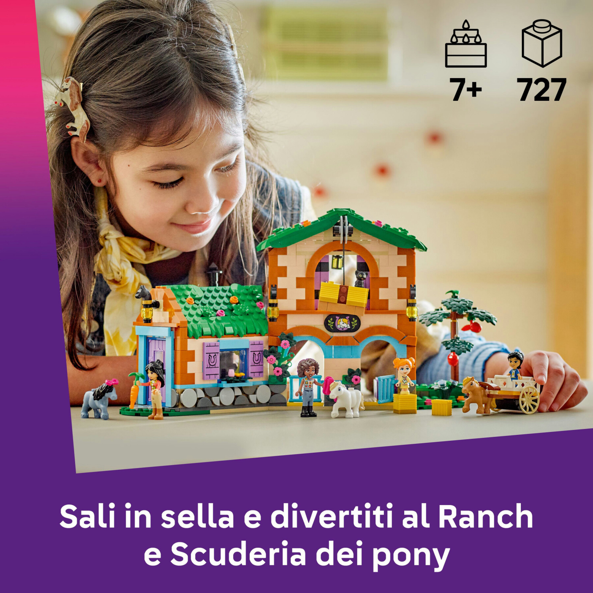 Lego friends 42654 ranch pony: scuderia, 4 mini bamboline 7+ - LEGO FRIENDS