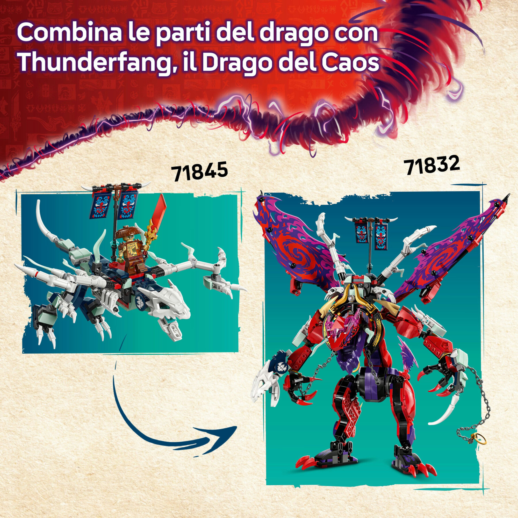 Lego ninjago 71845 2in1 jet mech lloyd: trasformabile, 5 minifigure 9+ - LEGO NINJAGO, Lego