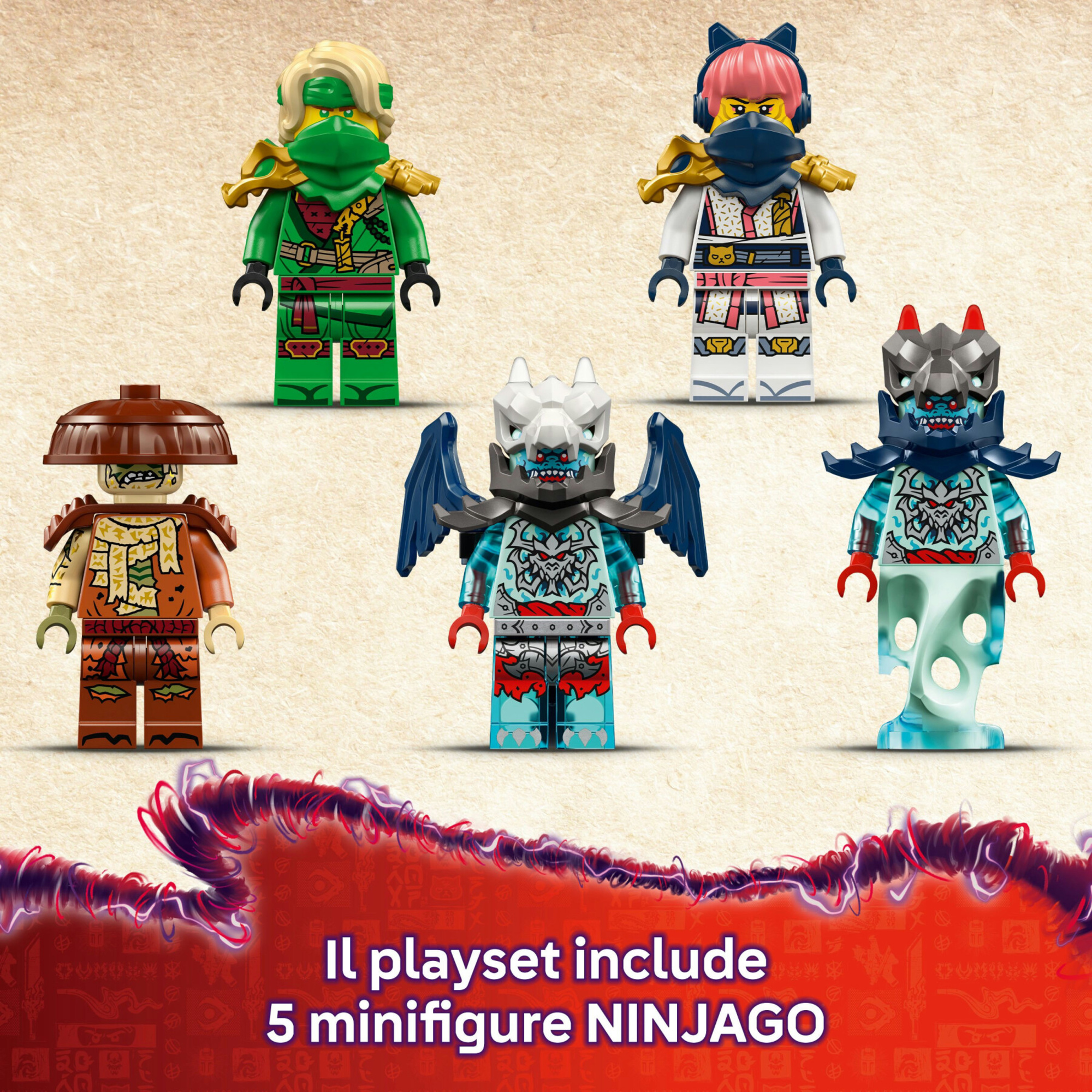 Lego ninjago 71845 2in1 jet mech lloyd: trasformabile, 5 minifigure 9+ - LEGO NINJAGO, Lego