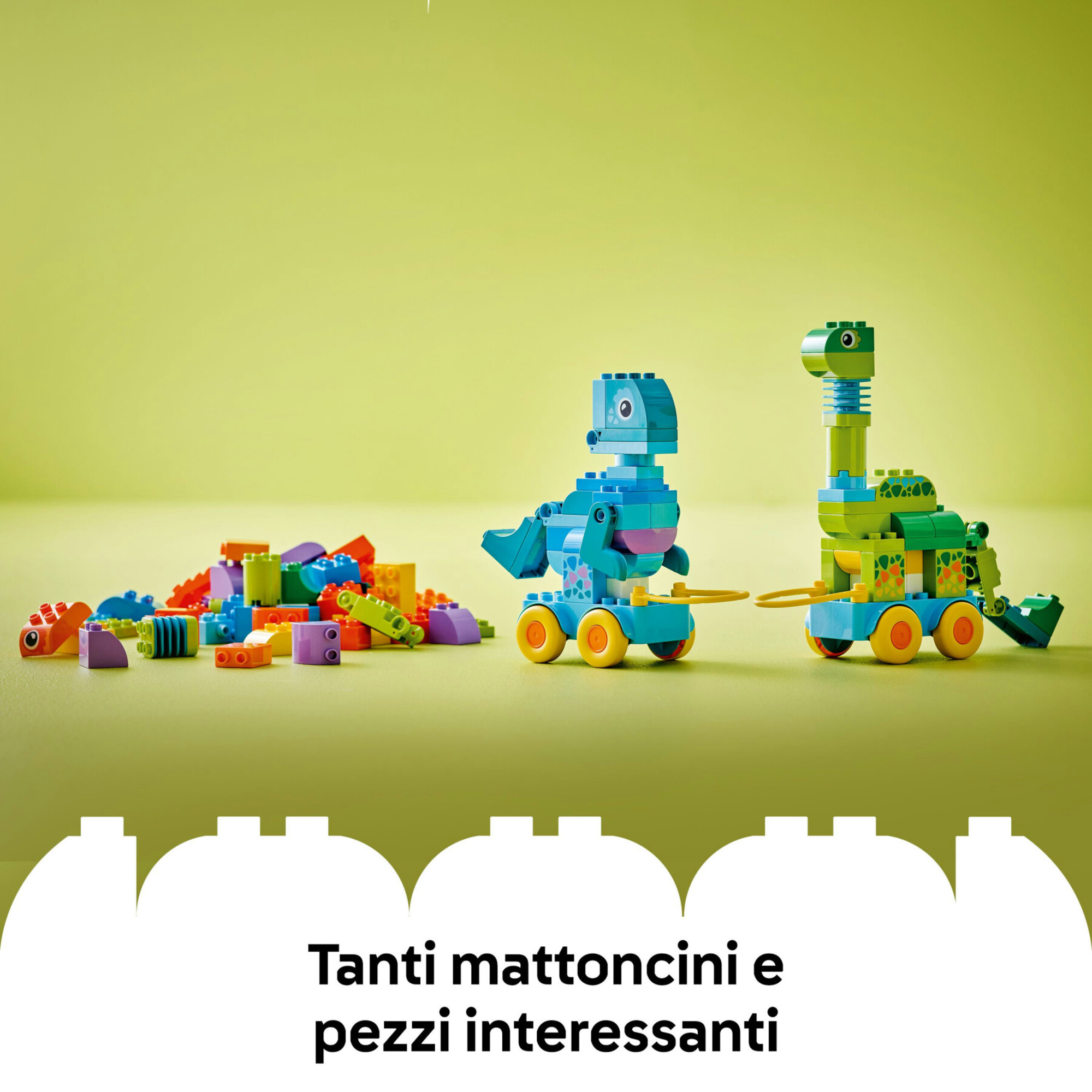 Lego duplo 10451 dinosauri ruote 3in1: costruisci 3 coppie 3+ - LEGO DUPLO, Lego