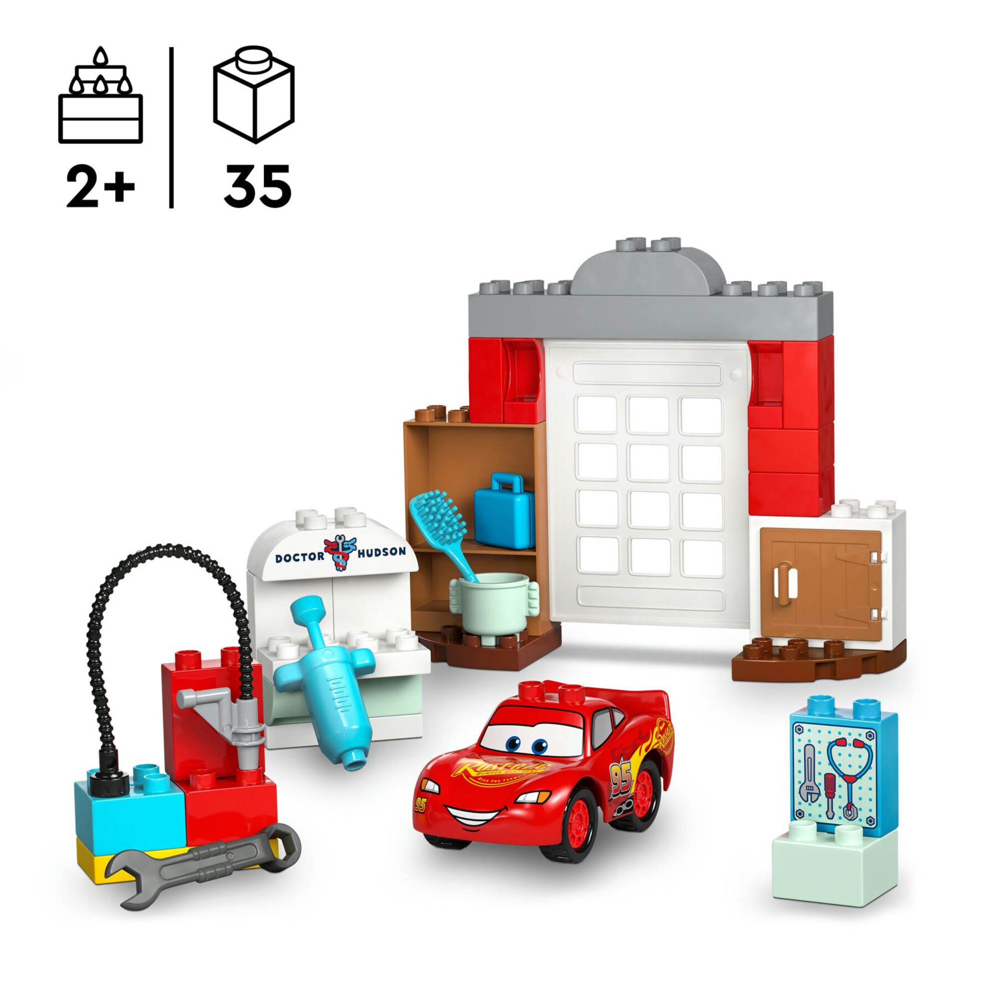 Lego duplo disney pixar 10456 mcqueen doc: macchina, accessori 2+ - LEGO DUPLO, Lego