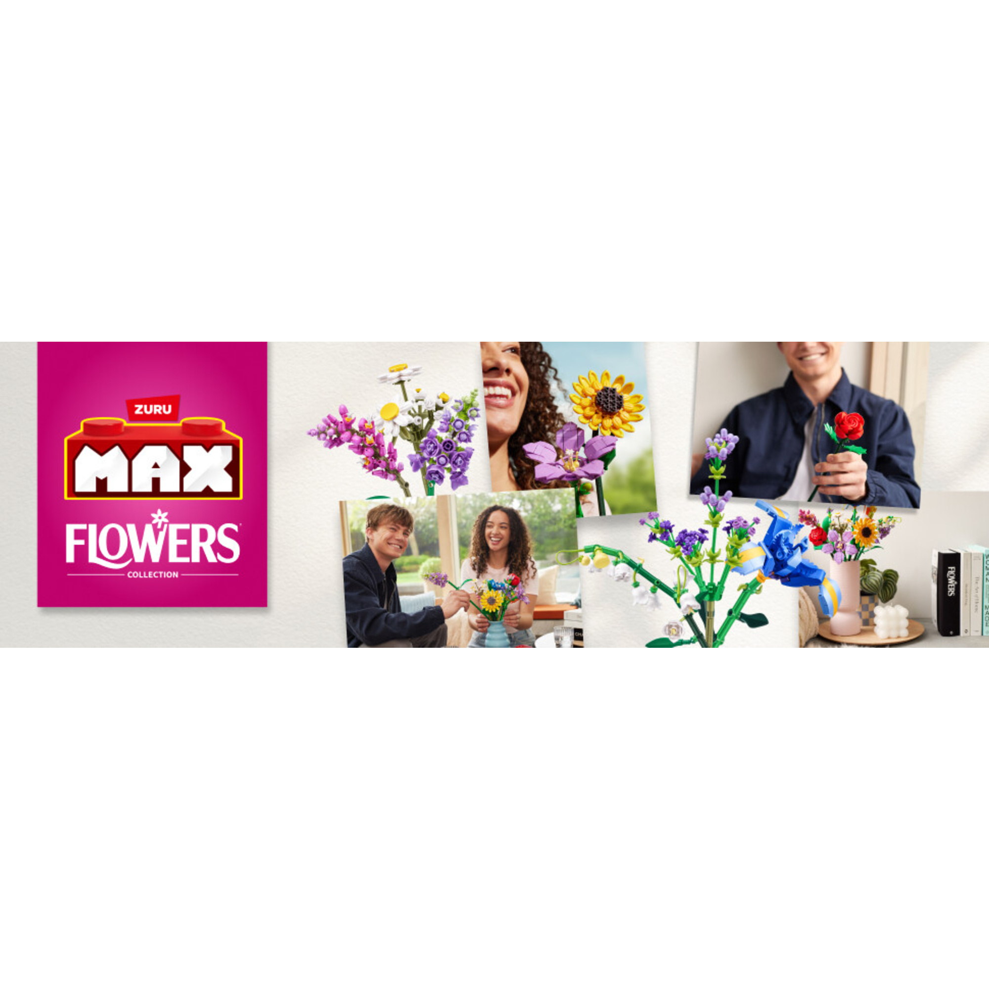 Max flowers 4 pack: set da giardino, 8 fiori - assortito - DB LINE