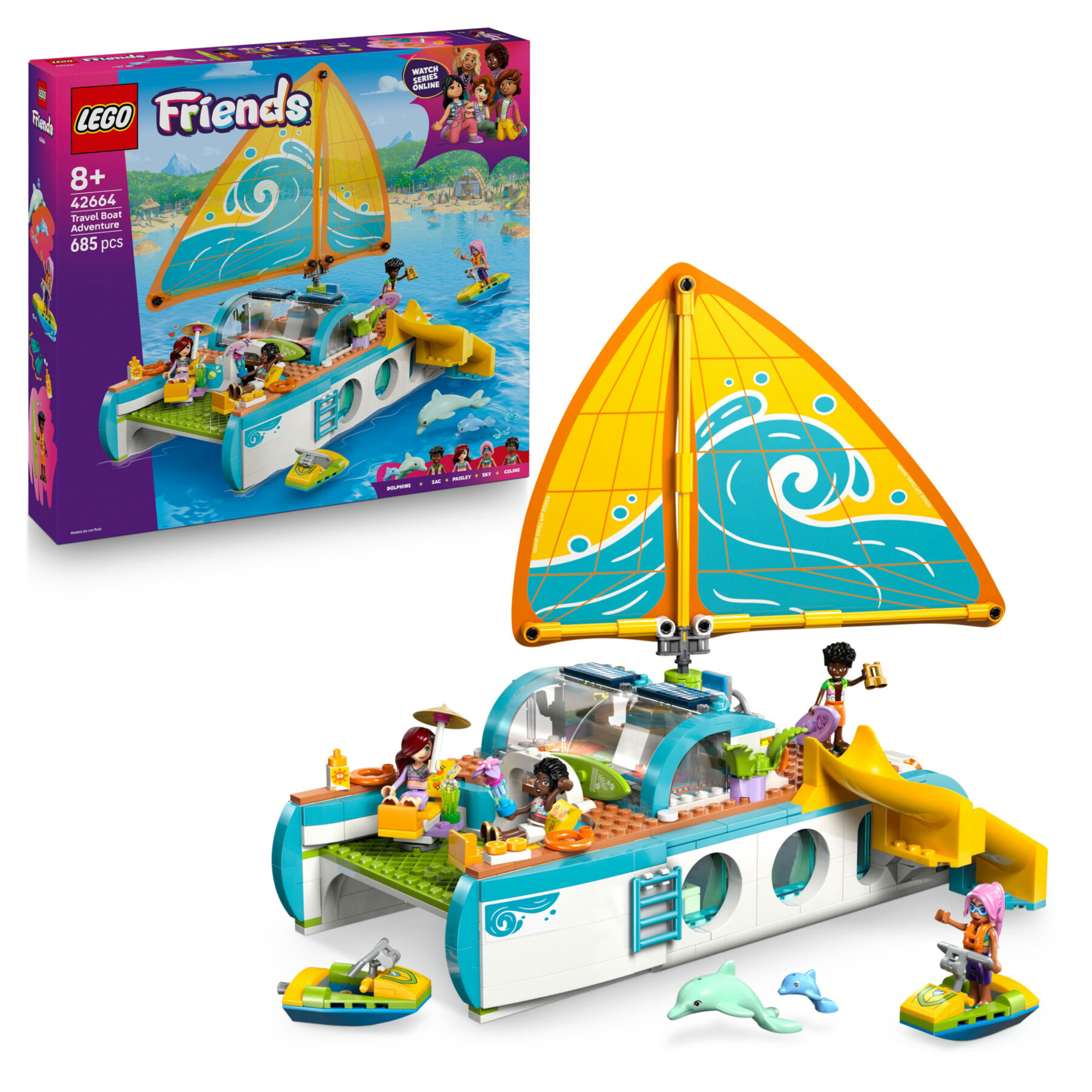 Lego friends 42664 avventura catamarano: barca, 4 mini bamboline 8+ - LEGO FRIENDS