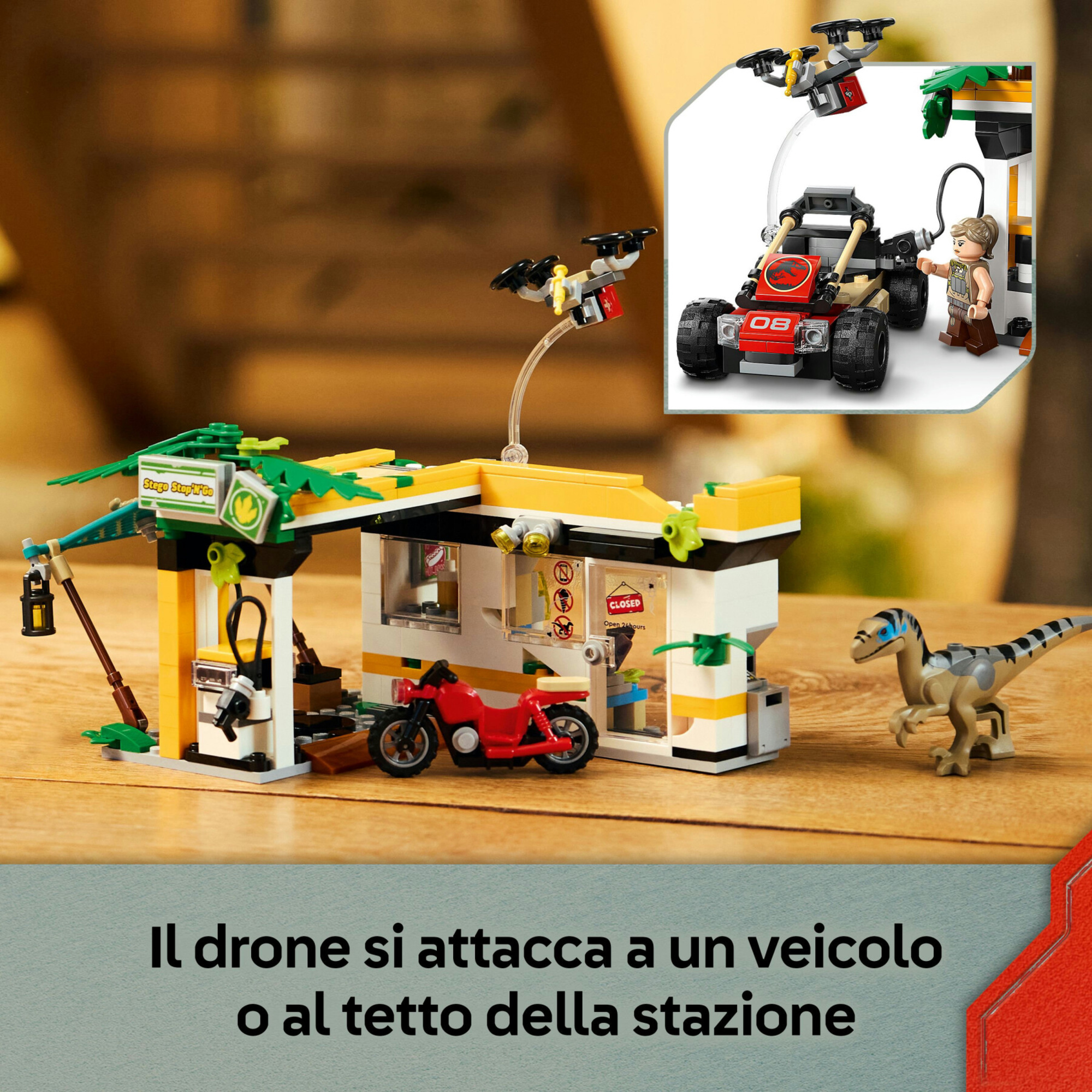 Lego jurassic world – 76973 – raptor e titanosauro in fuga - Jurassic World, LEGO JURASSIC WORLD, Lego