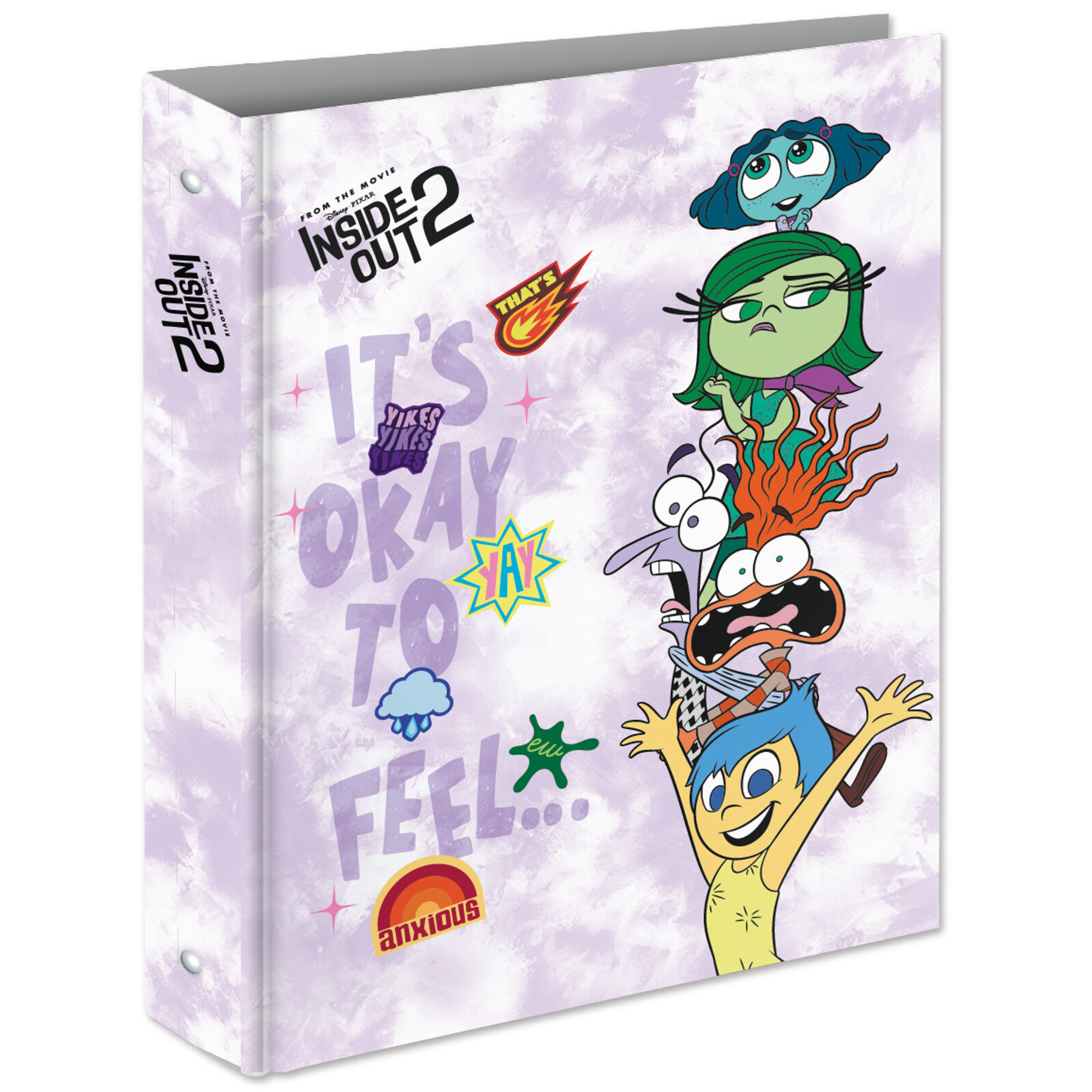 Raccoglitore  anelli a4 maxi d30 # inside out 2 - SEVEN, Disney