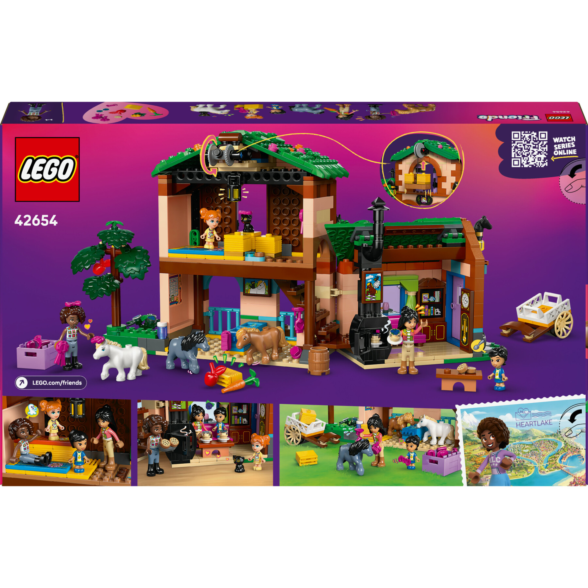 Lego friends 42654 ranch pony: scuderia, 4 mini bamboline 7+ - LEGO FRIENDS