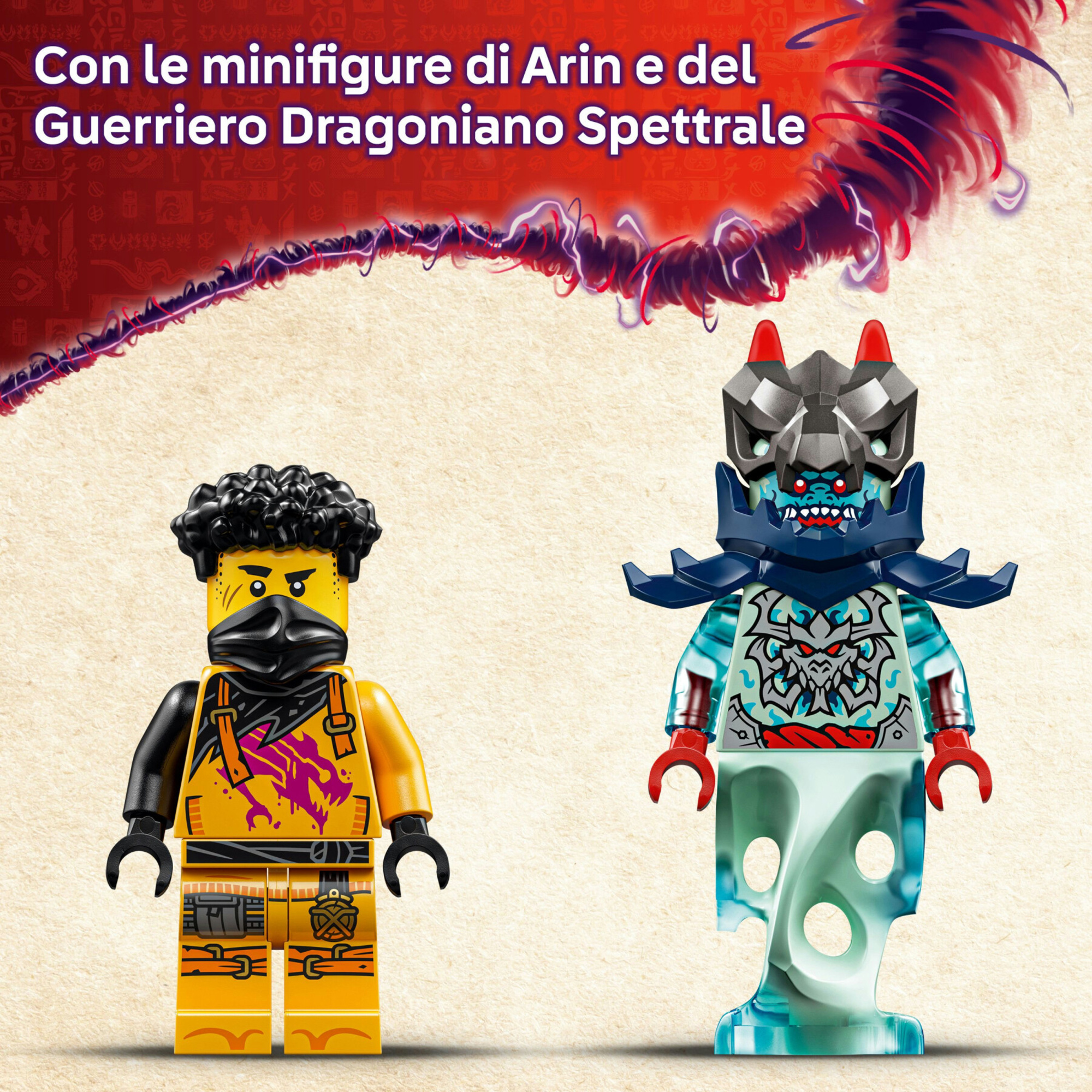 Lego ninjago 71839 battle mech spinjitzu arin: drago, 2 minifigure 7+ - Lego