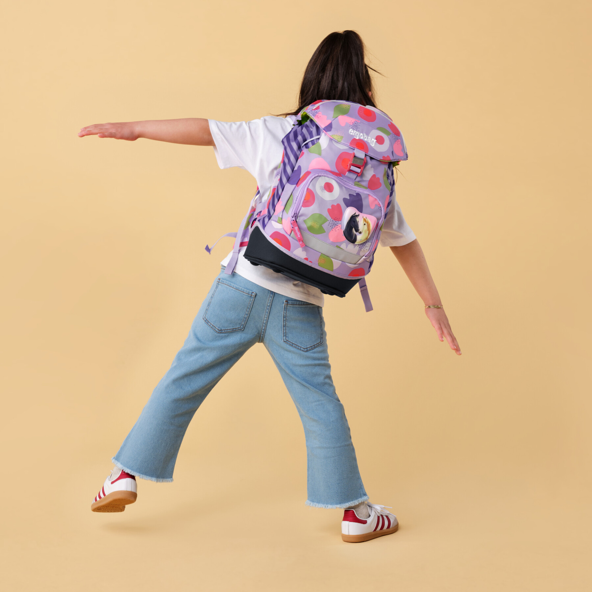 Ergobag prime flower powbear zaino ergonomico ed ecosostenibile per la scuola elementare - Ergobag