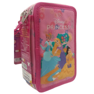 Astuccio 3 zip disney princess con cancelleria giotto – completo e colorato - DISNEY PRINCESS