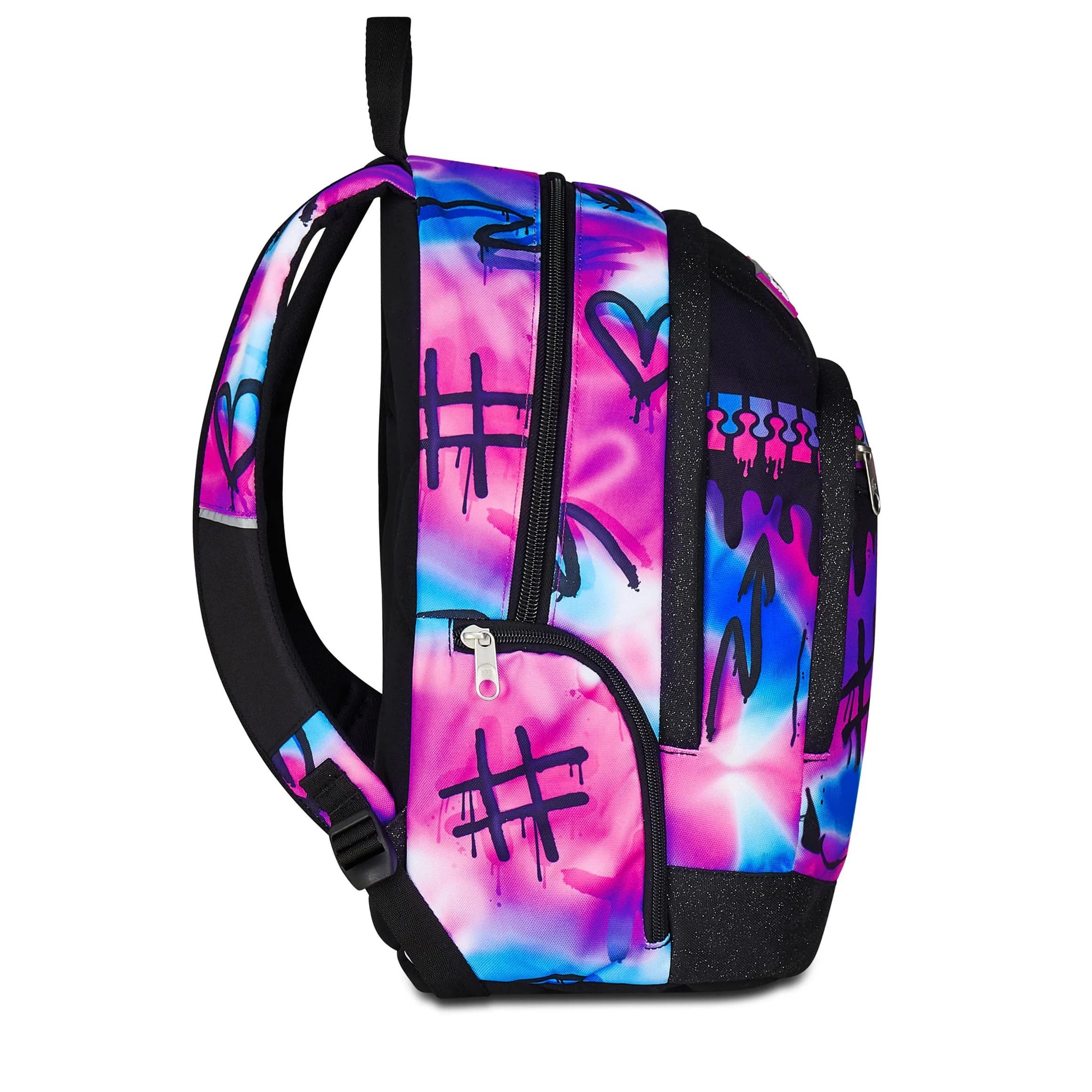 Zaino scuola dual detach sprint paint girl 2 in 1 con schienale ergonomico e zainetto staccabile - SEVEN