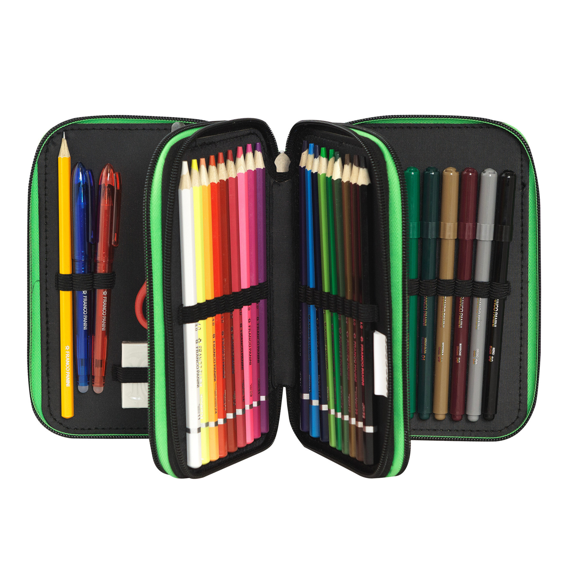 Astuccio scuola con corredo incluso 3 zip minecraft pixel - MINECRAFT