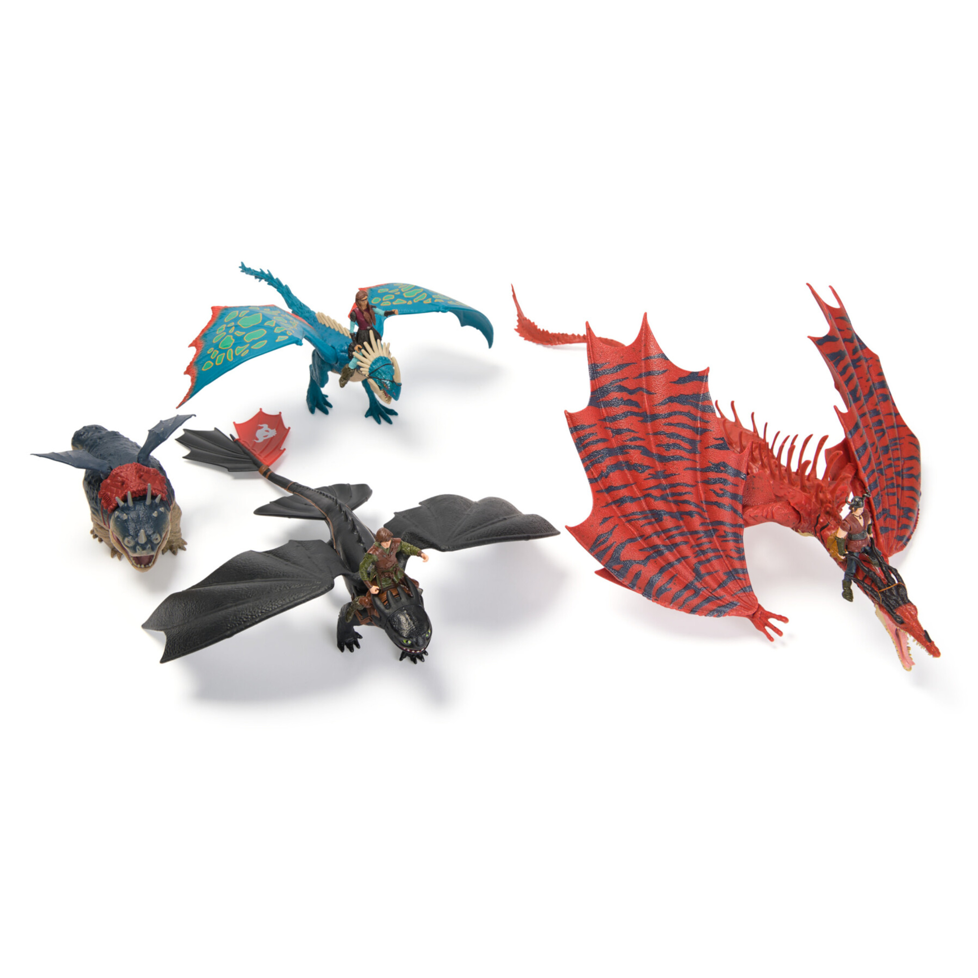 Dragons, set battaglia con 4 draghi e 3 vichinghi - DRAGONS