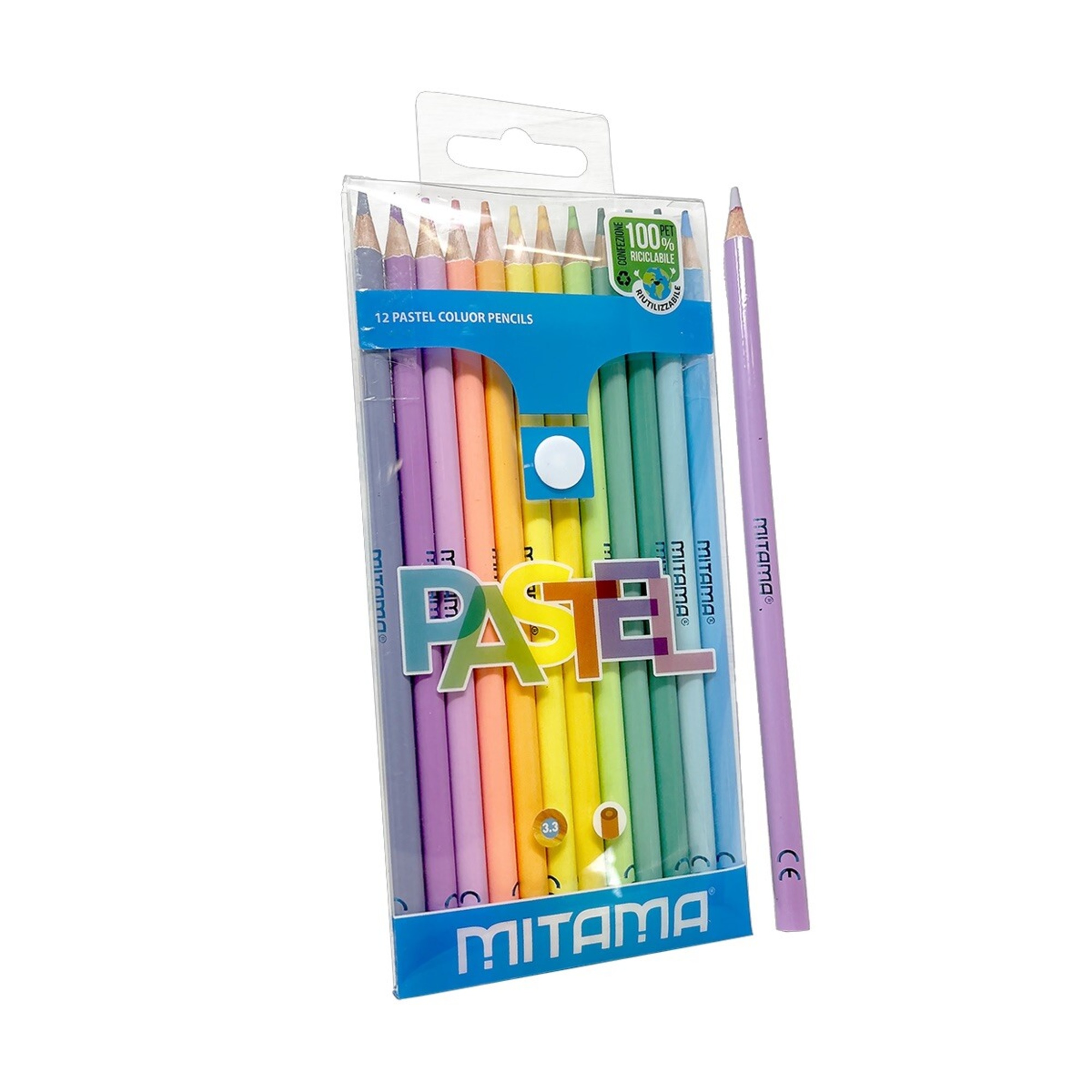 Pastelli mitama laccato tondo pastel , mina 3.3, in pet box 12 pz. - MITAMA