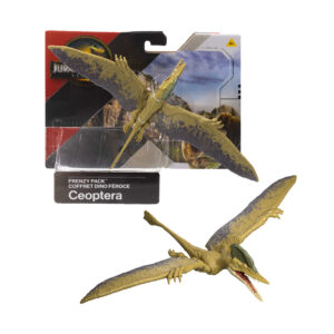 Mattel jurassic world la rinascita - ceopetra frenzy, dinosauro snodato con design ispirato al film e articolazioni mobili - Jurassic World