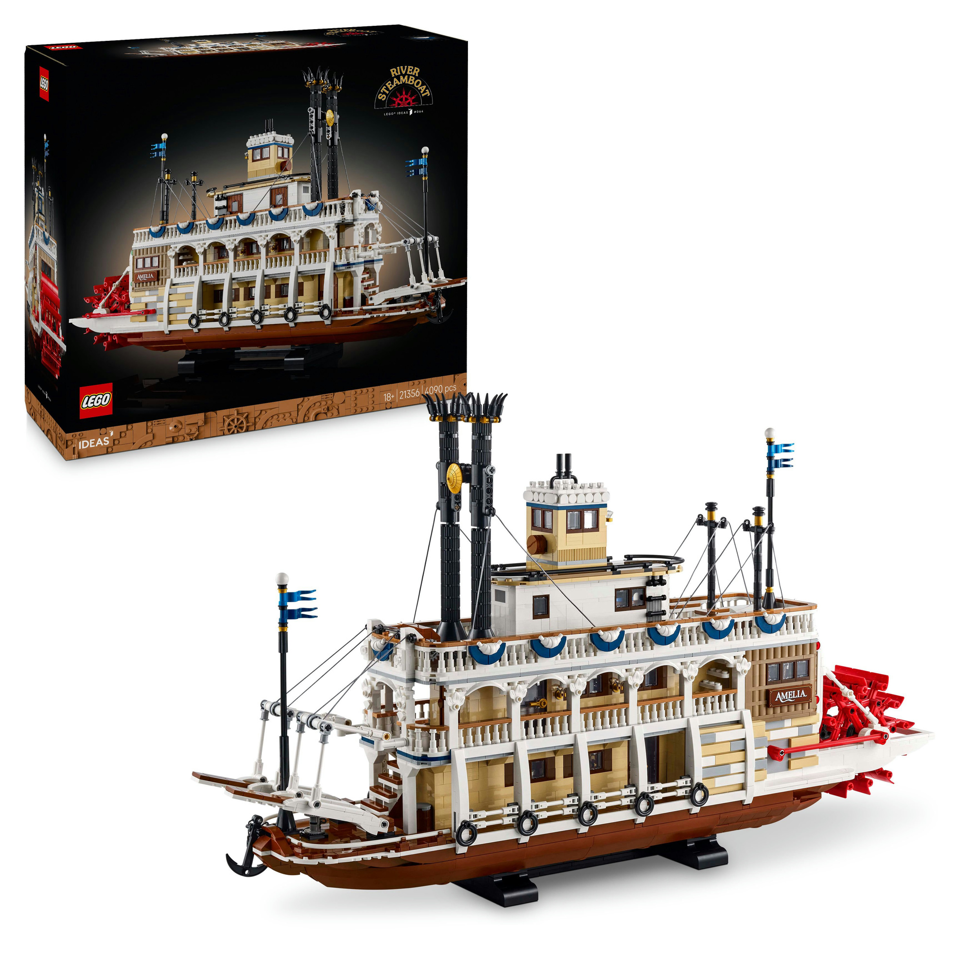Lego® ideas - 21356  - battello a vapore fluviale - LEGO IDEAS