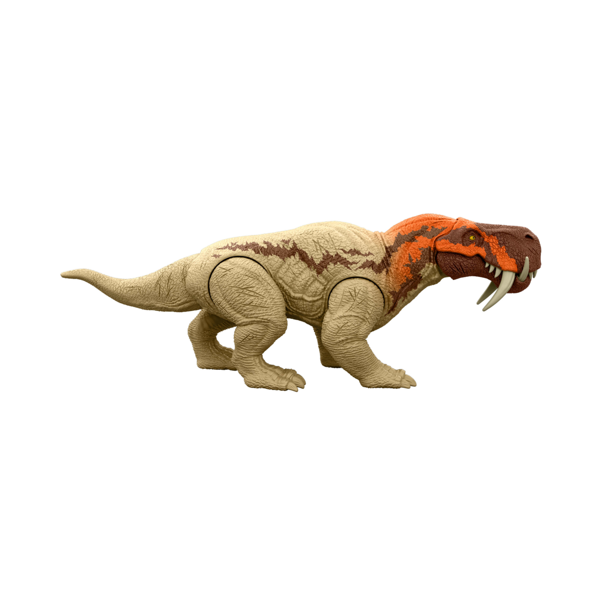 Mattel jurassic world la rinascita - inostrancevia attacco fatale, dinoasuro snodato con azione a colpo singolo inclusa, design ispirato al film - Jurassic World