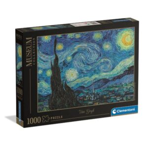 Clementoni - puzzle 1000 hqc museum - the starry night - 39995 - CLEMENTONI