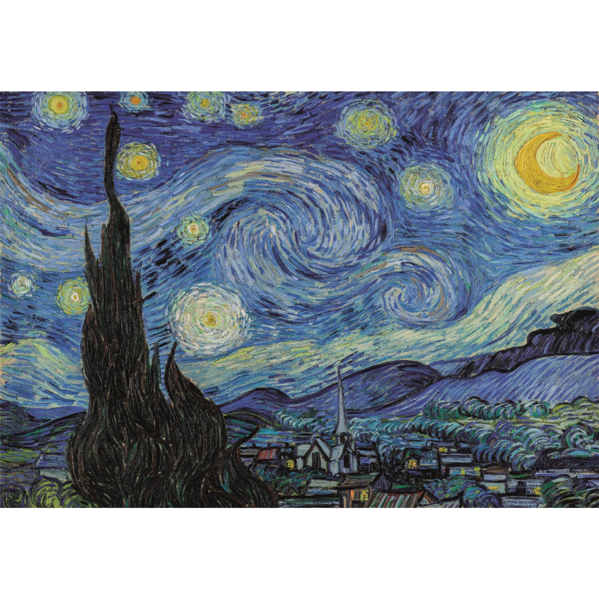 Clementoni - puzzle 1000 hqc museum - the starry night - 39995 - CLEMENTONI