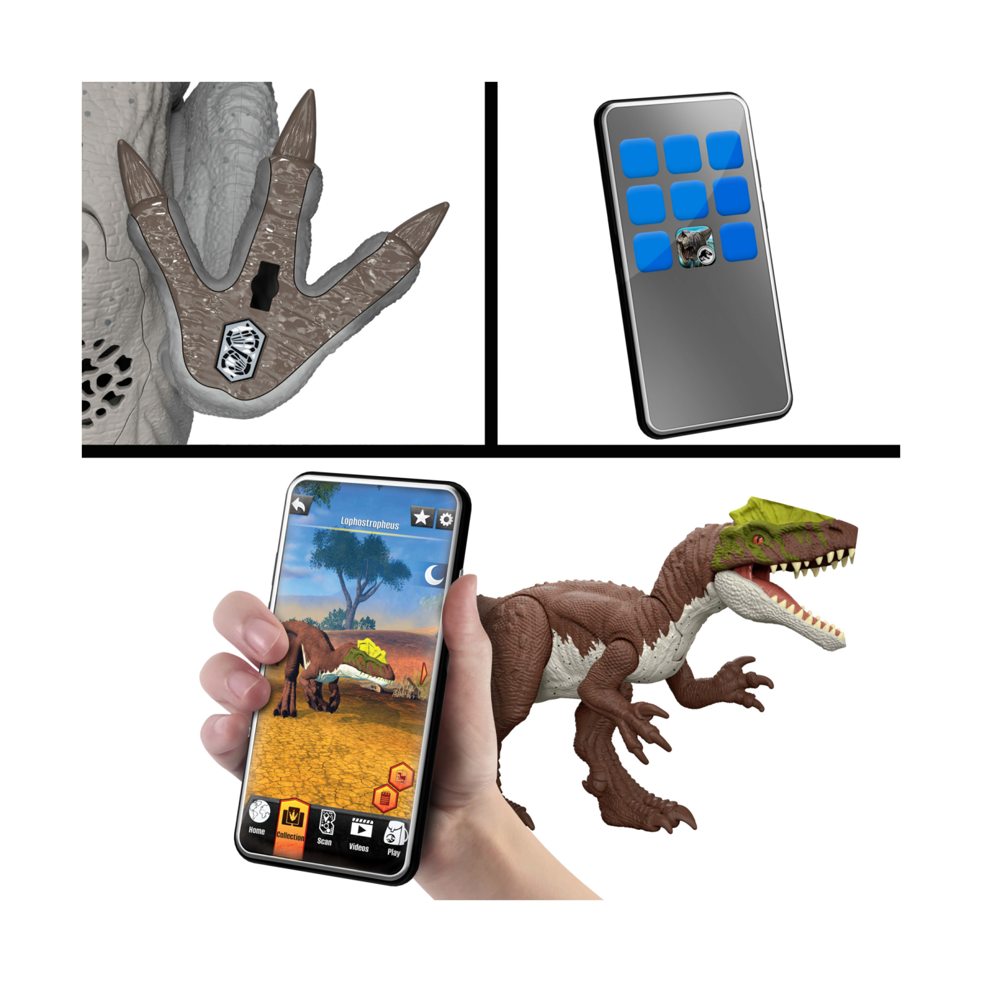 Mattel jurassic world la rinascita - distortus rex ruggito devastante, dinosauro con design fedele al film e 2 mosse d'attacco incluse - Jurassic World