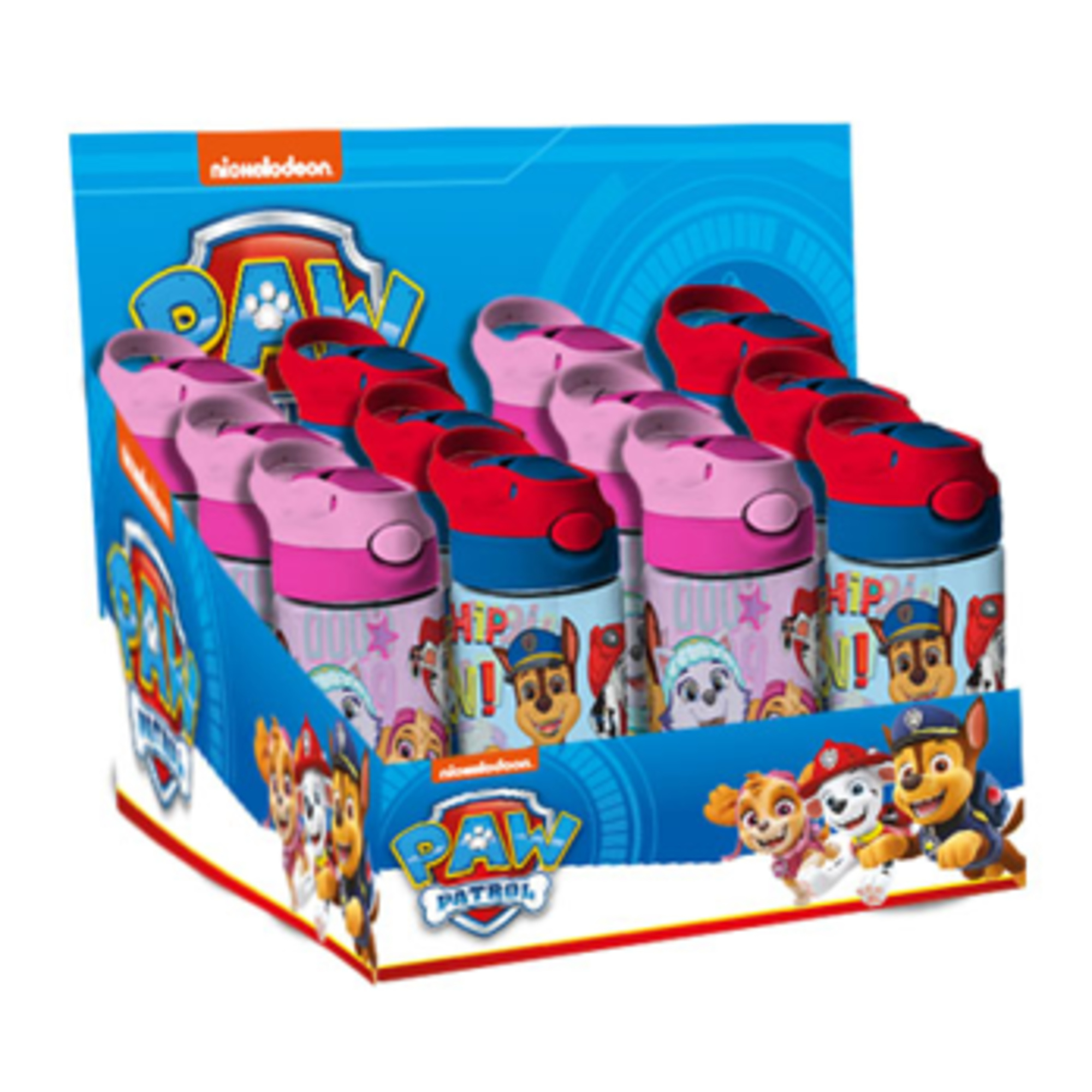 Borraccia alluminio 550 ml con beccuccio - paw patrol  assortita- modello sport - Paw Patrol