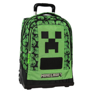 Zaino organizzato trolley premium pixel minecraft 2025/26 - MINECRAFT