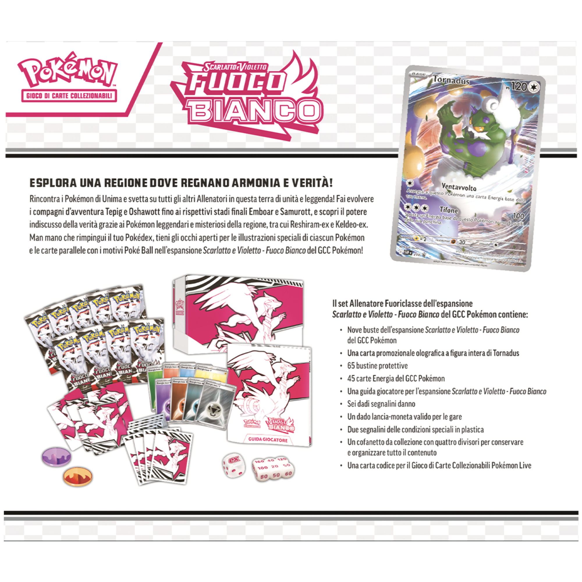 Pokémon set allenatore fuoriclasse dell'espansione scarlatto e violetto - fuoco bianco - POKEMON