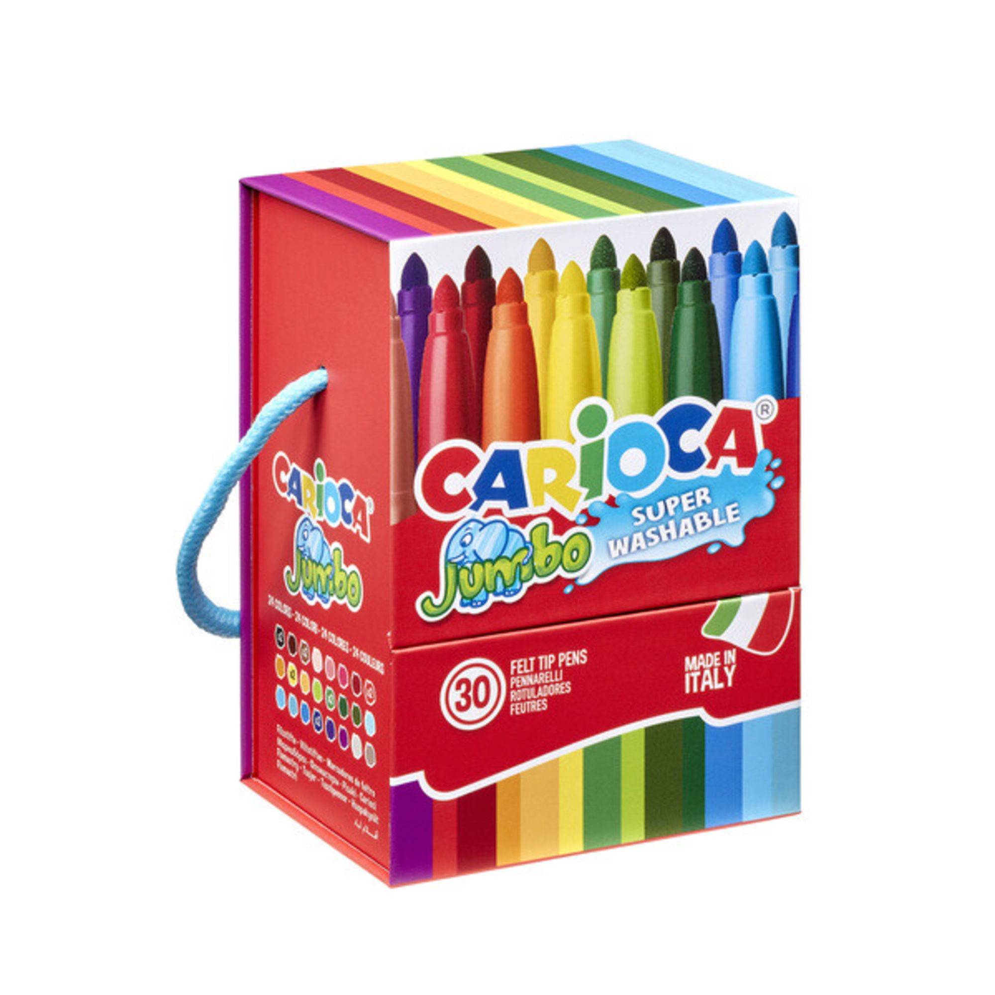 Carioca scatola rigida pennarelli punta maxi jumbo - 30 pezzi - CARIOCA