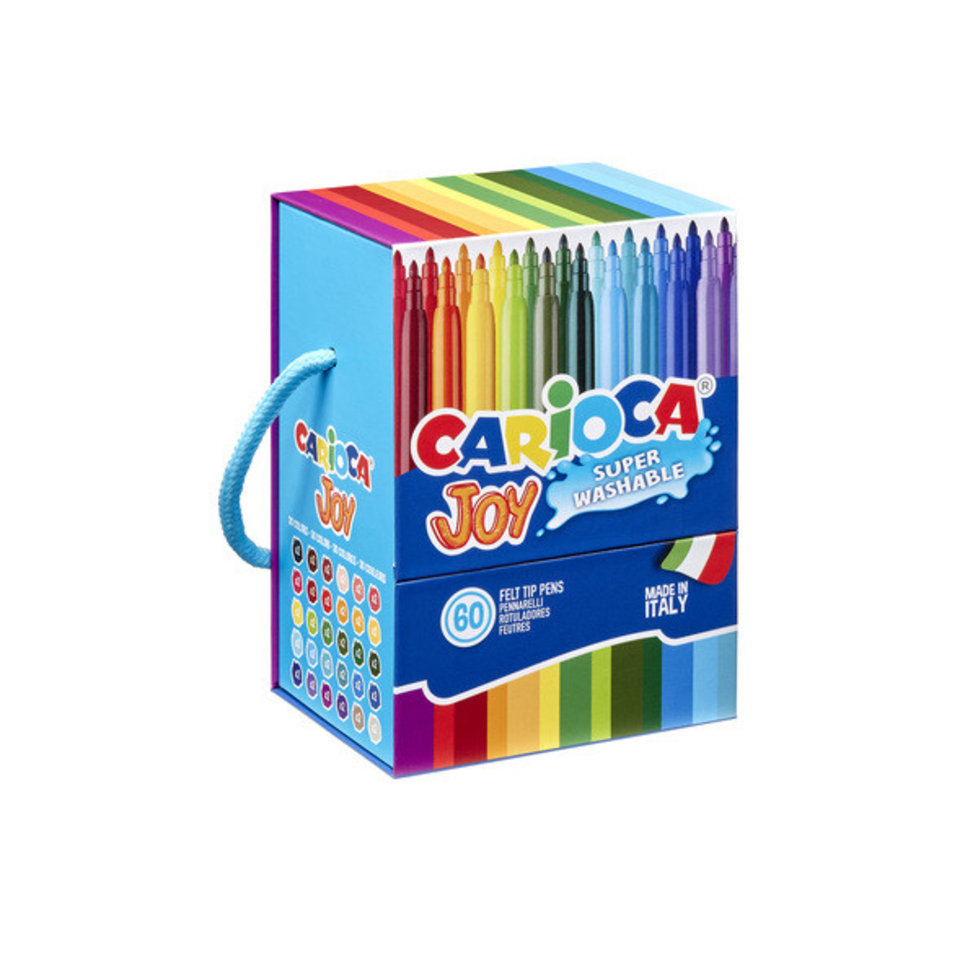 Carioca scatola rigida pennarelli punta fine joy - 60 pezzi - CARIOCA