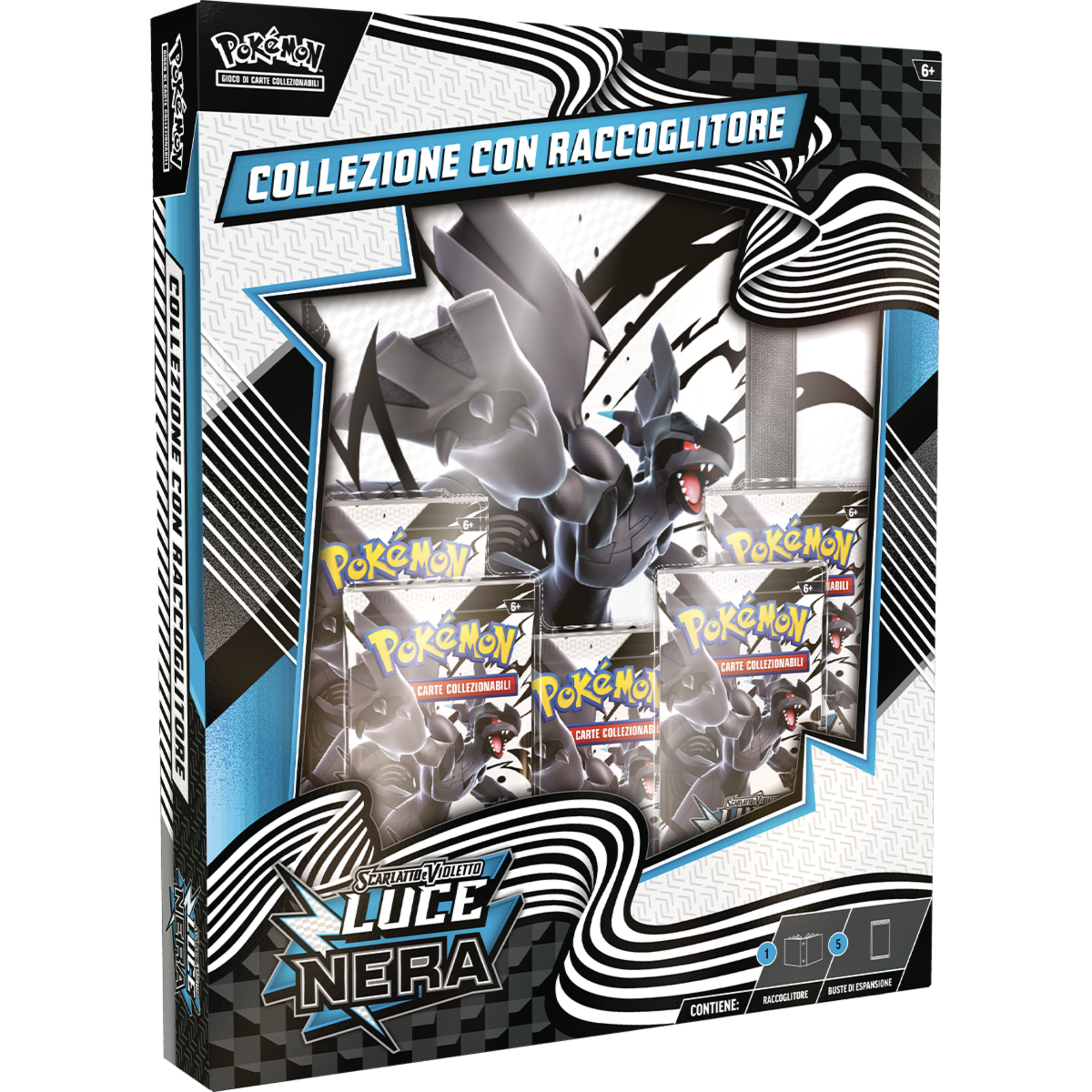 Collezione con raccoglitore dell’espansione scarlatto e violetto - luce nera del gcc pokémon - POKEMON