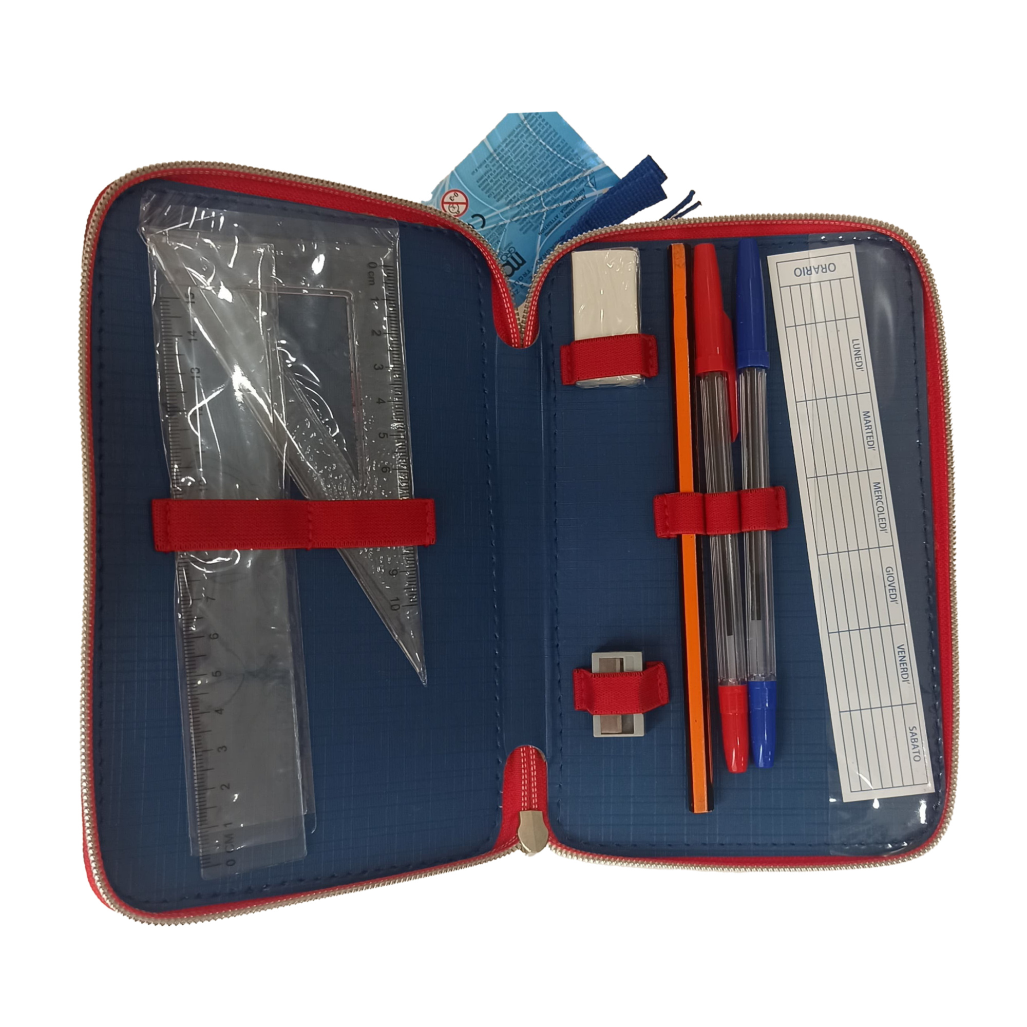 Astuccio 3 zip spiderman con cancelleria giotto – completo e colorato - Spiderman