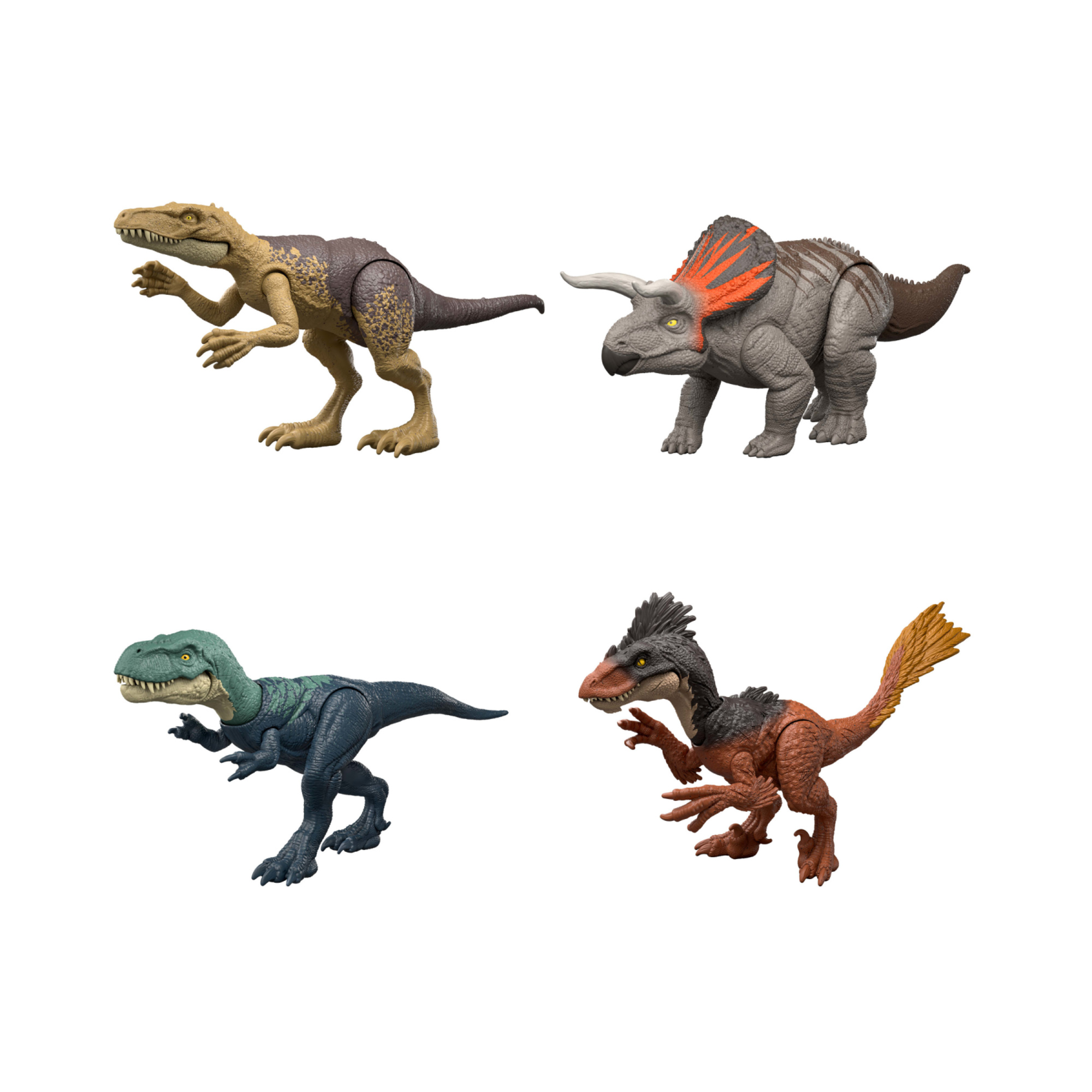 Mattel jurassic world la rinascita - nanotyrannus attacco fatale, dinoasuro snodato con azione a colpo singolo inclusa, design ispirato al film - Jurassic World