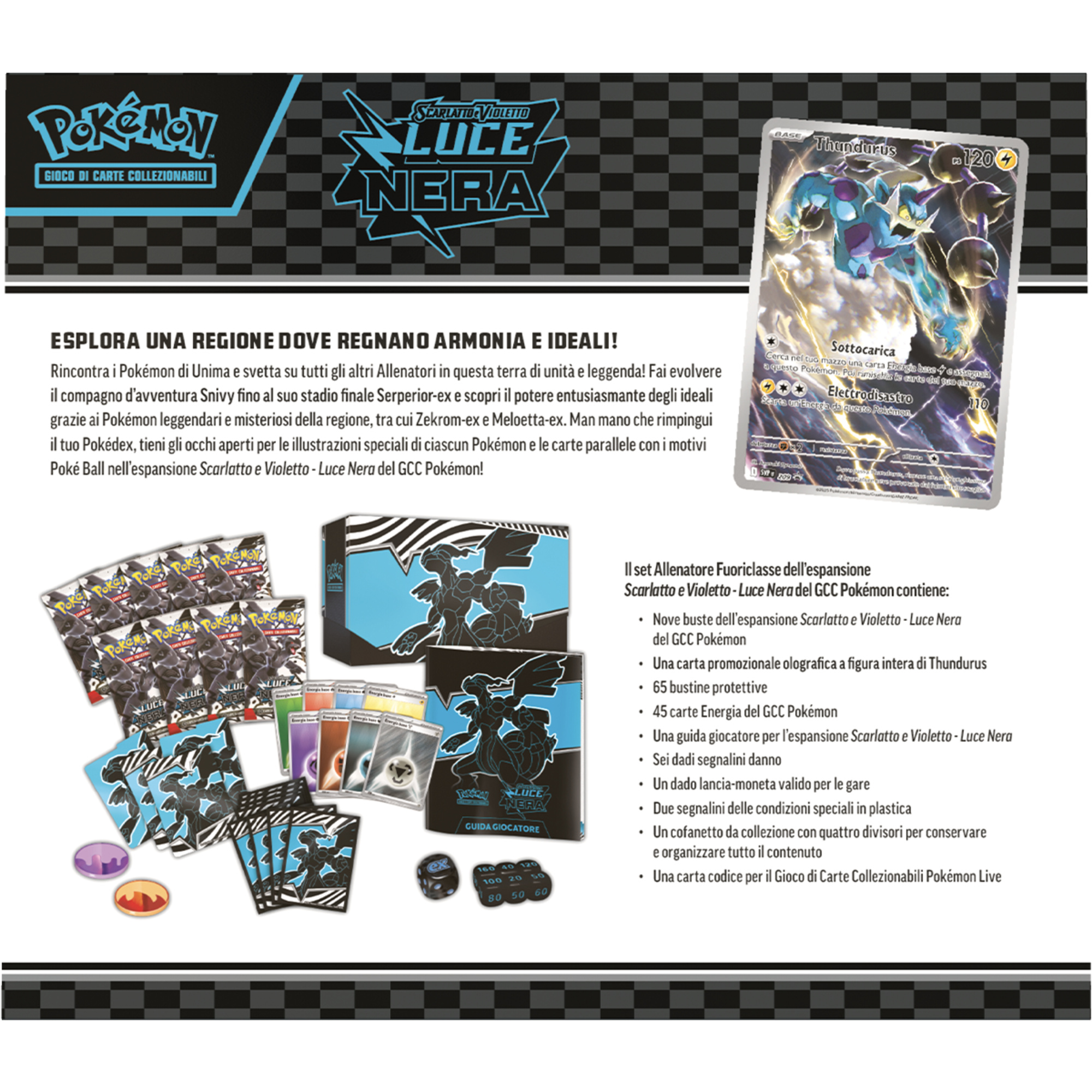Pokémon set allenatore fuoriclasse dell'espansione scarlatto e violetto - luce nera - POKEMON