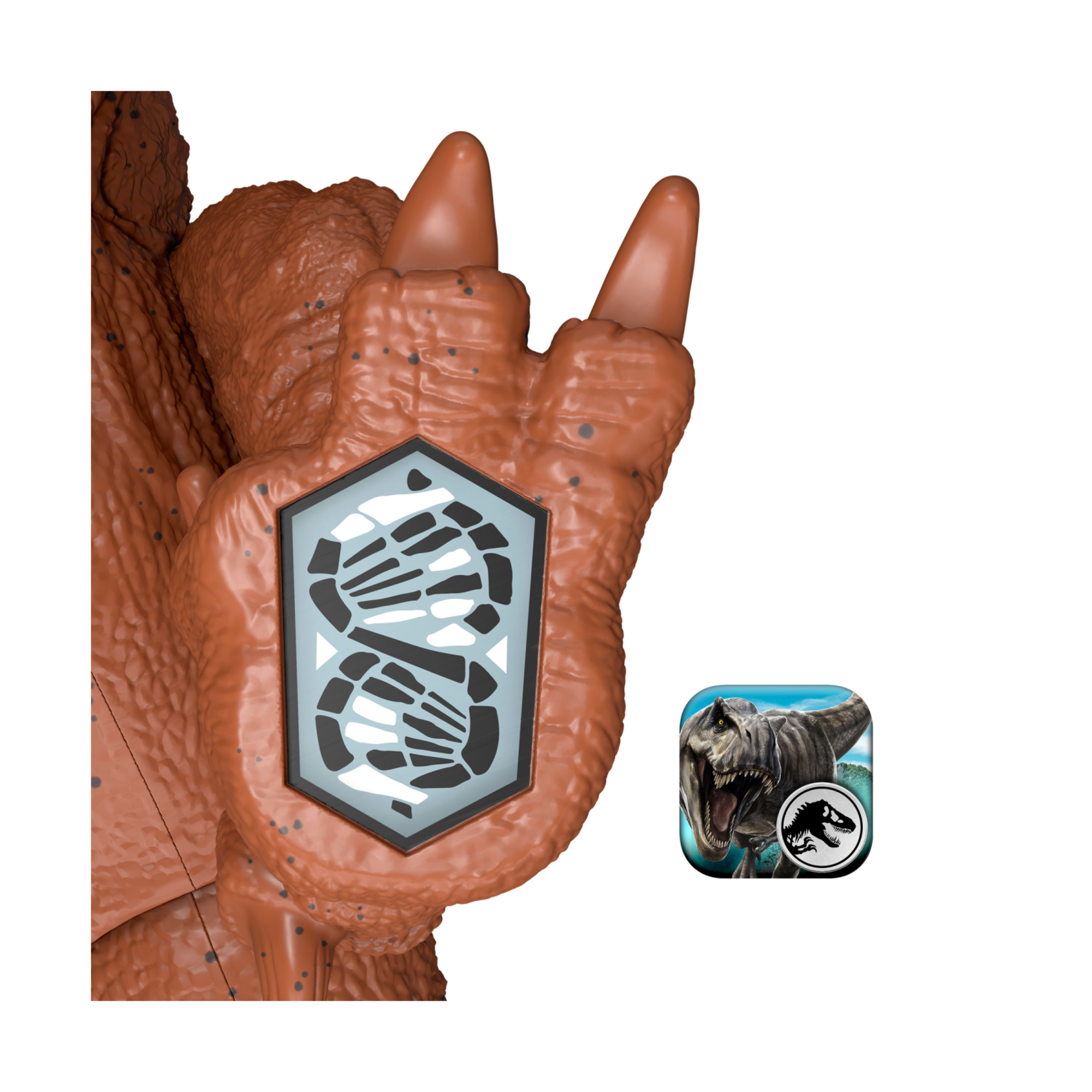 Mattel jurassic world la rinascita - achillobator attacco fatale, dinoasuro snodato con azione a colpo singolo inclusa, design ispirato al film - Jurassic World