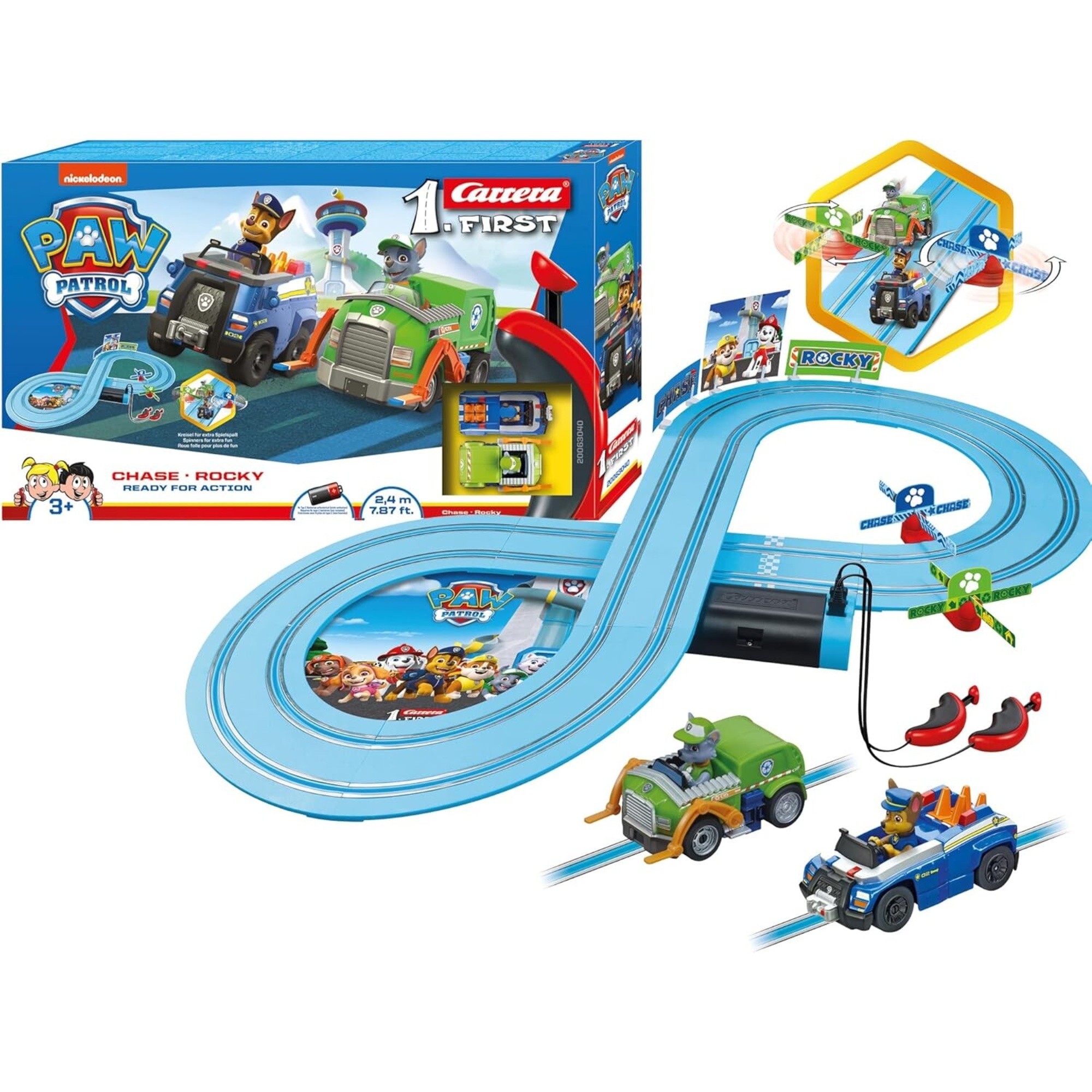 Carrera first paw patrol - on the double - playset pista macchinine - Paw Patrol