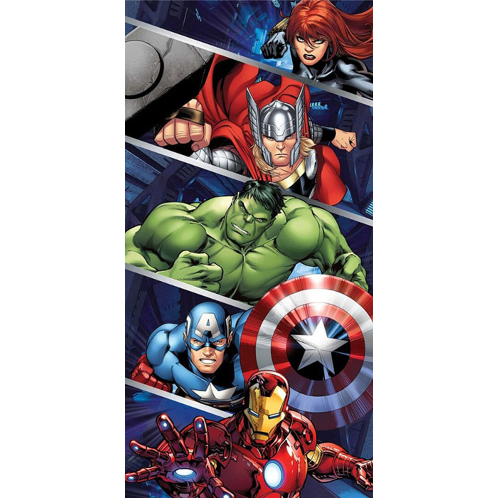Telo mare poliestere marvel avengers 70x140cm - MARVEL