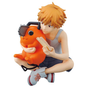 Denji & pochita 7cm – action figure pvc chainsaw man break time vol.3 - NO BRAND