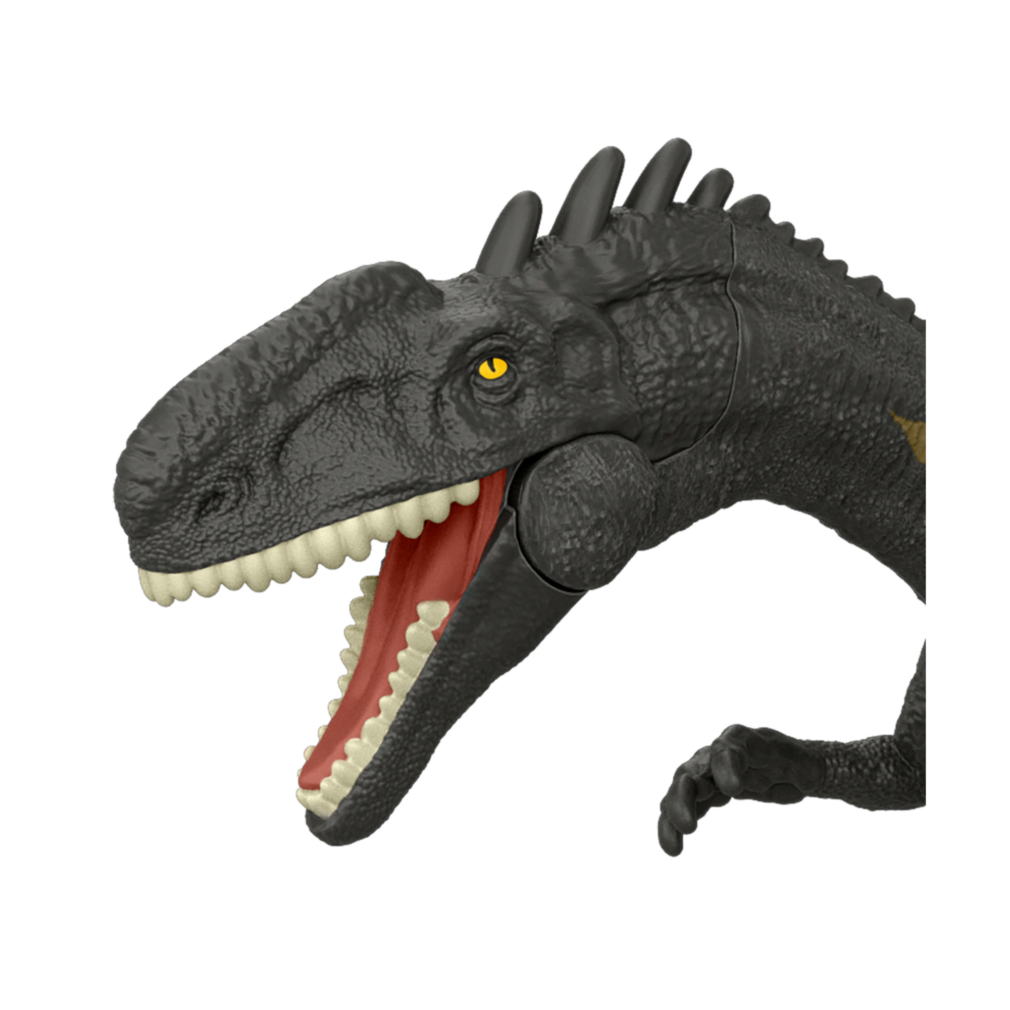 Mattel jurassic world la rinascita - monolophosaurus attacco fatale, dinoasuro snodato con azione a colpo singolo inclusa, design ispirato al film - Jurassic World